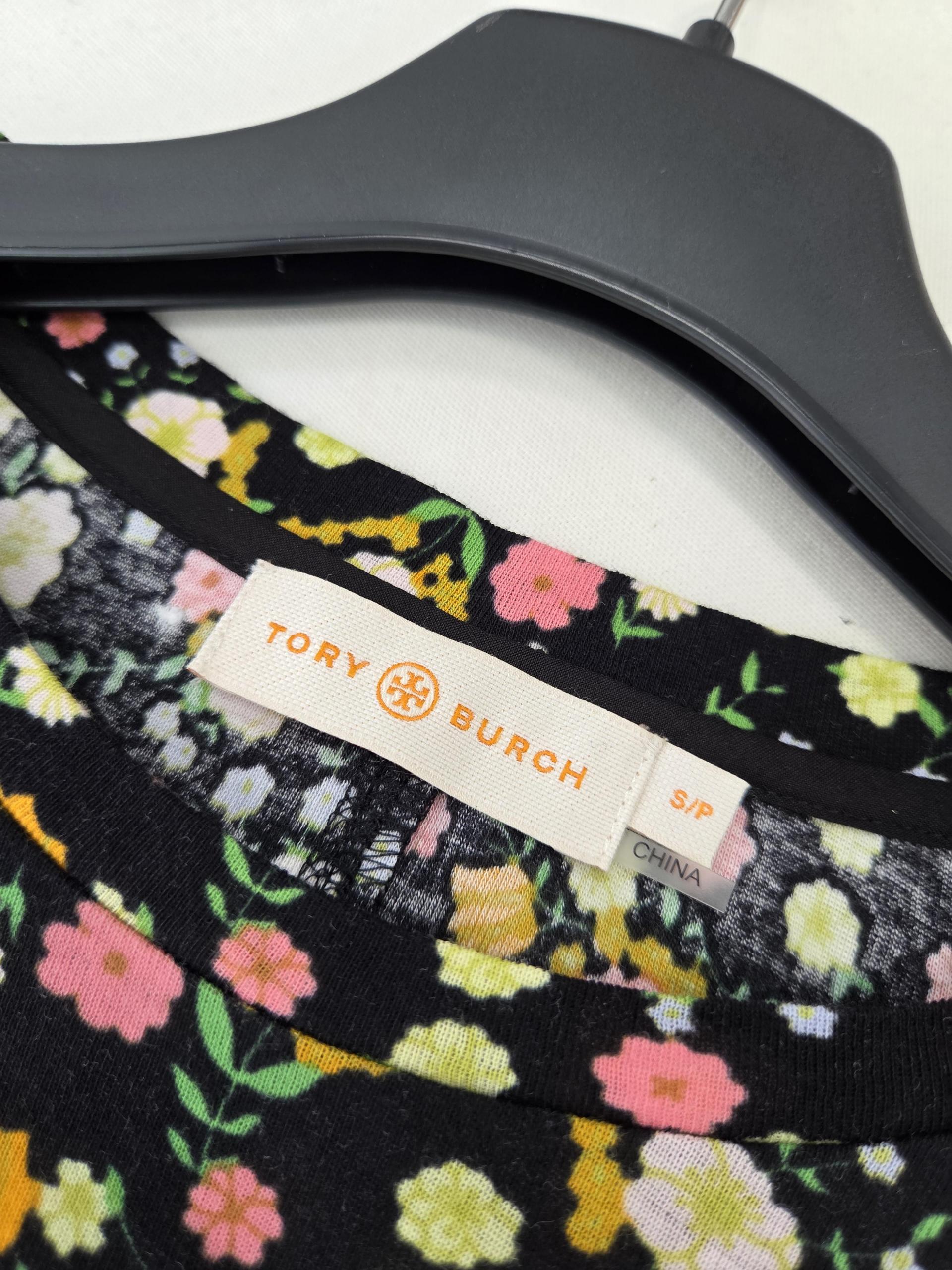 정품 토리버치 TORY BURCH 플라워 패턴 긴팔 티셔츠