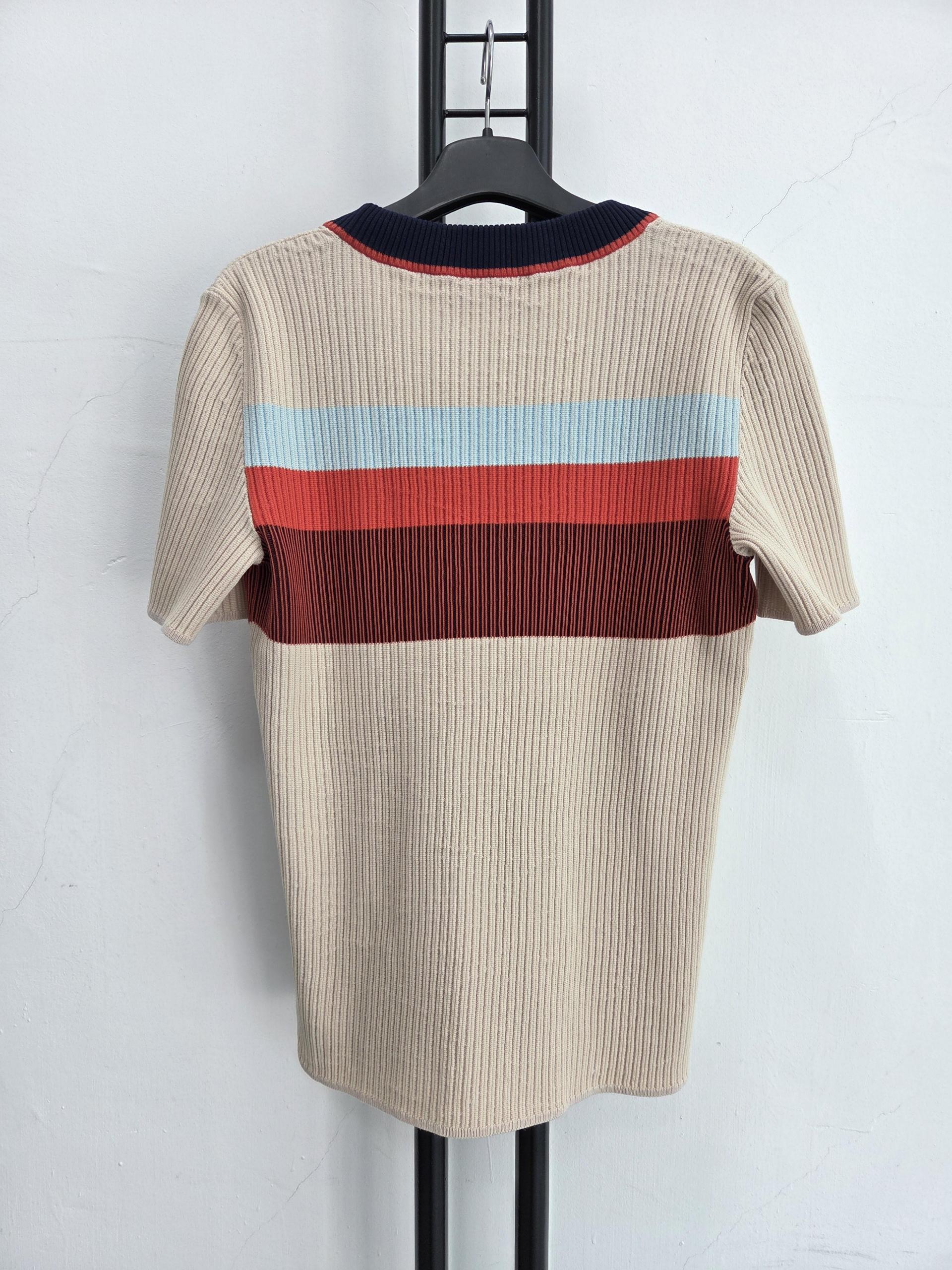 정품 토리버치 TORY BURCH 반팔 니트 티셔츠