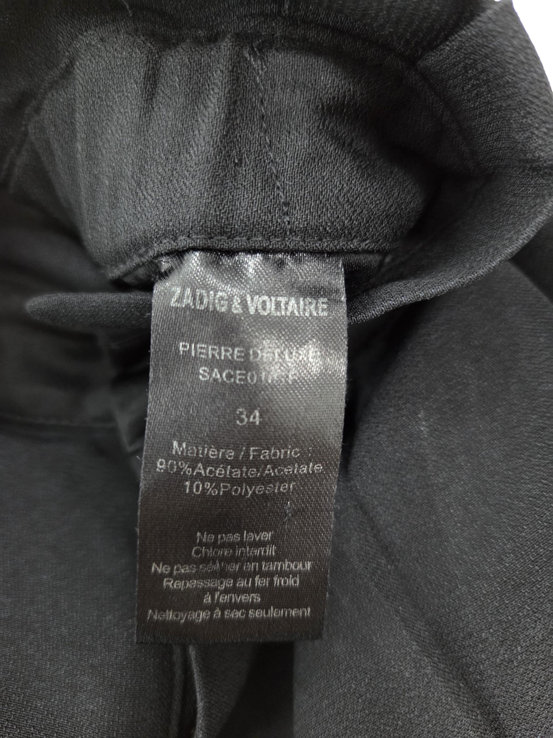 정품 쟈딕앤볼테르 ZADIG&VOLTAIRE 블랙 팬츠