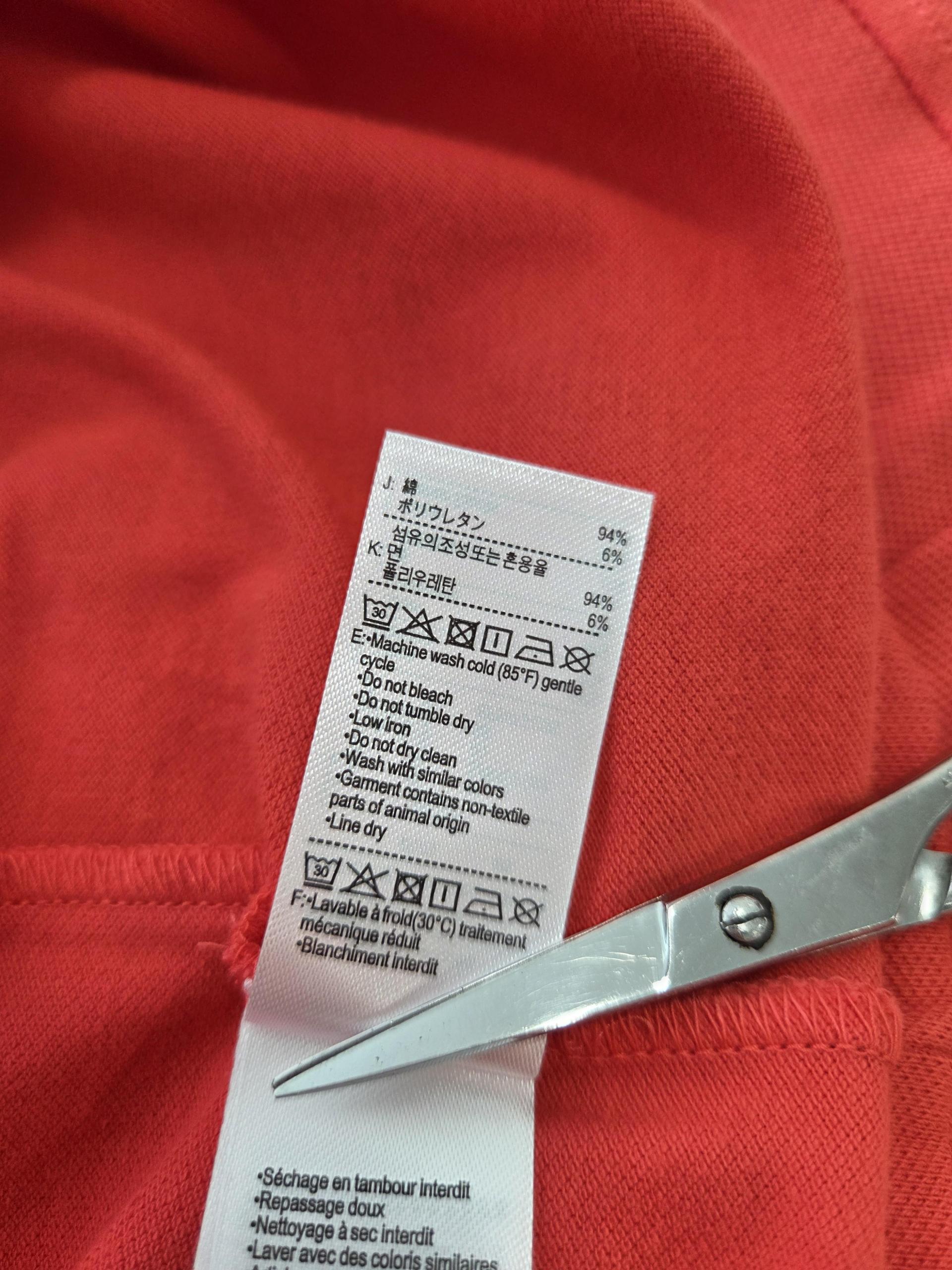 정품 라코스테 LACOSTE 레드 원피스