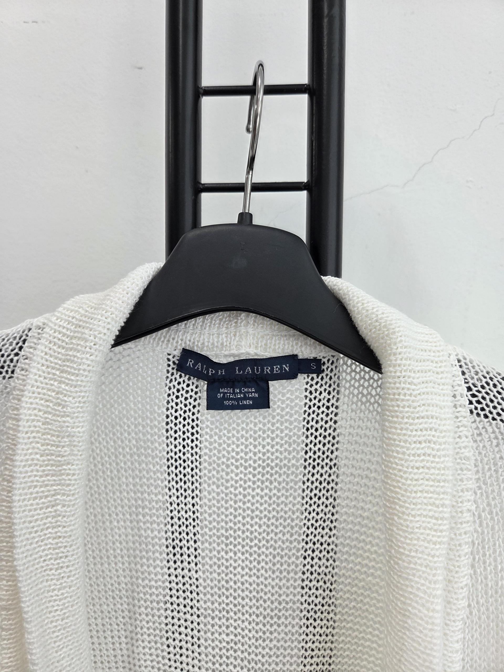 정품 폴로 랄프로렌 RALPH LAUREN 마100% 가디건 화이트