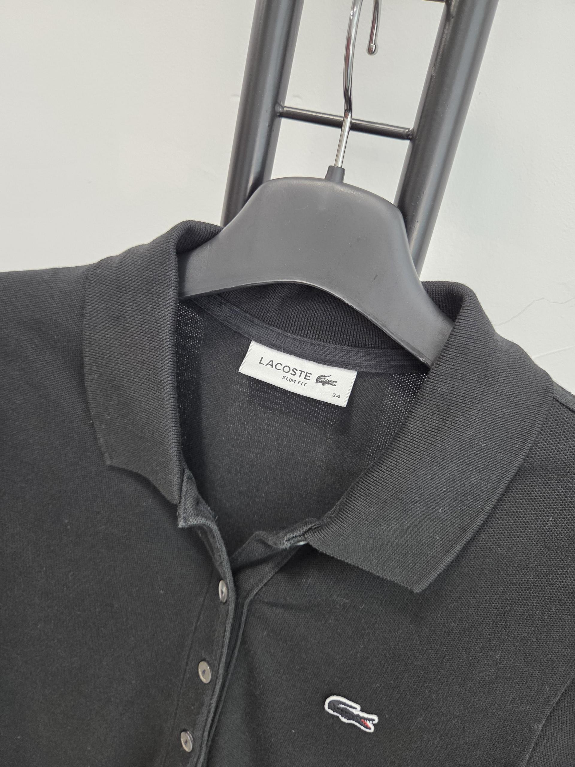 정품 라코스테 LACOSTE 블랙 원피스