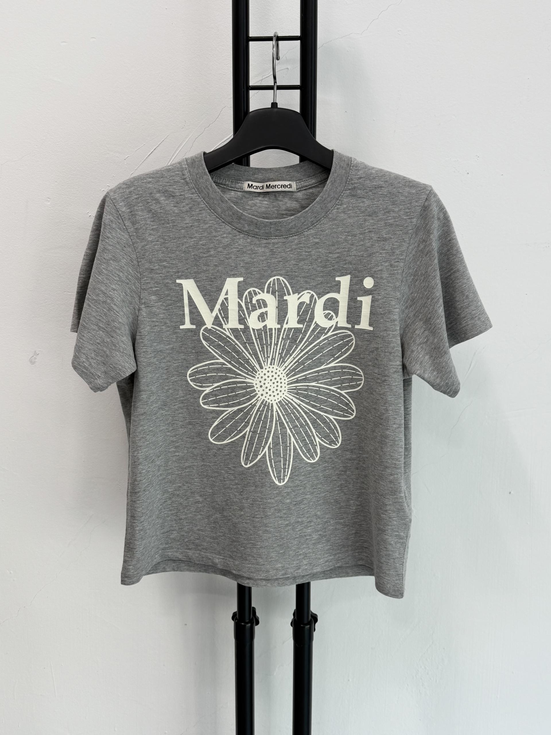 정품 Mardi Mercred 마르디 마크르디 그레이 반팔