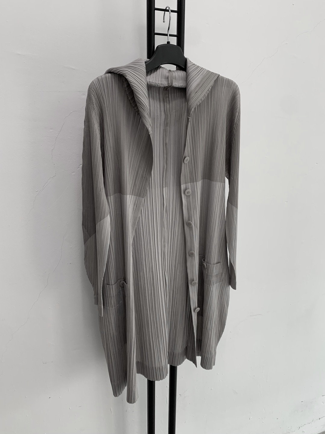 정품 플리츠 플리즈 PLEATS PLEASE 후드 가디건
