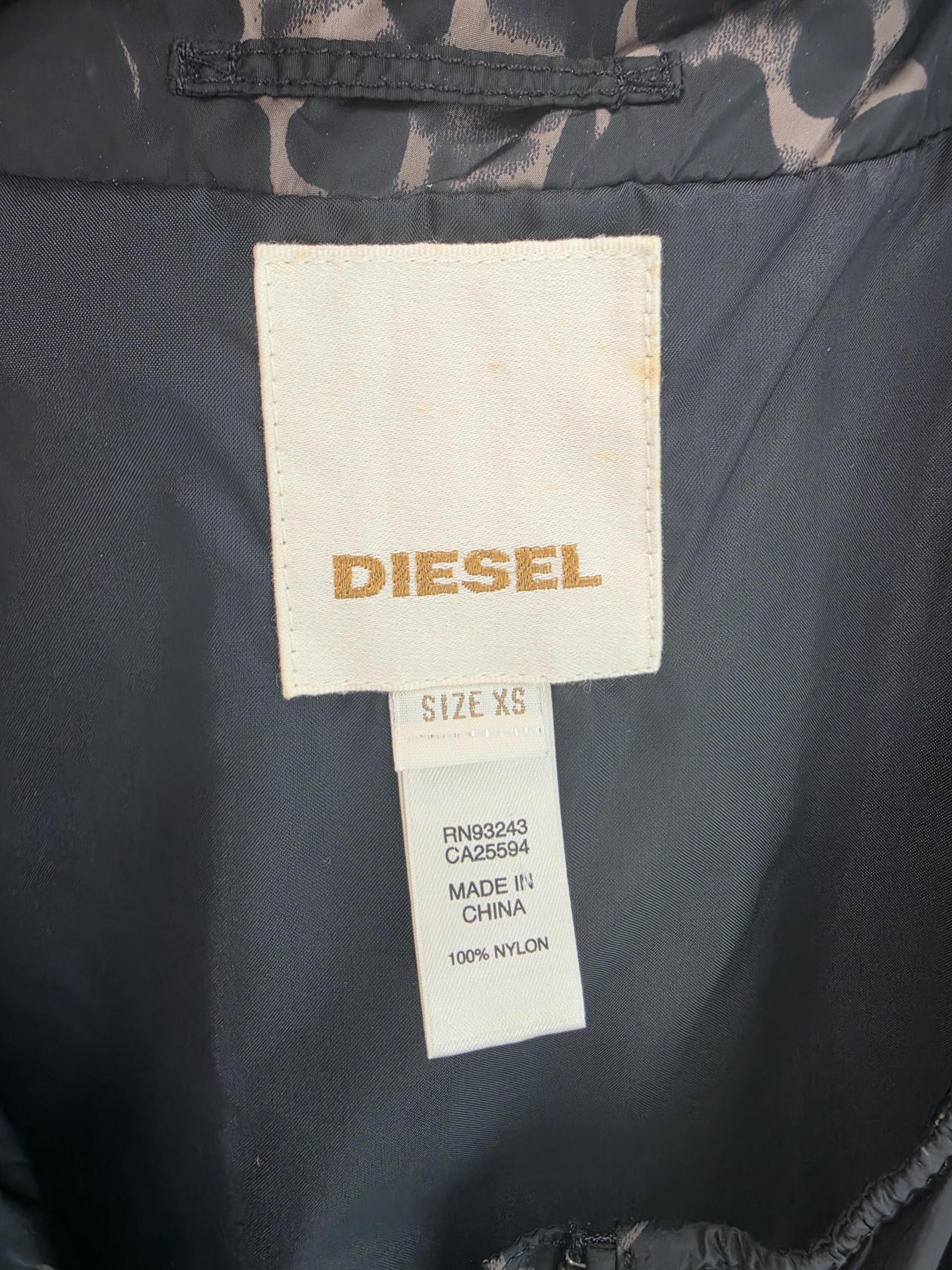 정품 디젤 DIESEL 여성 블랙 패턴 재킷