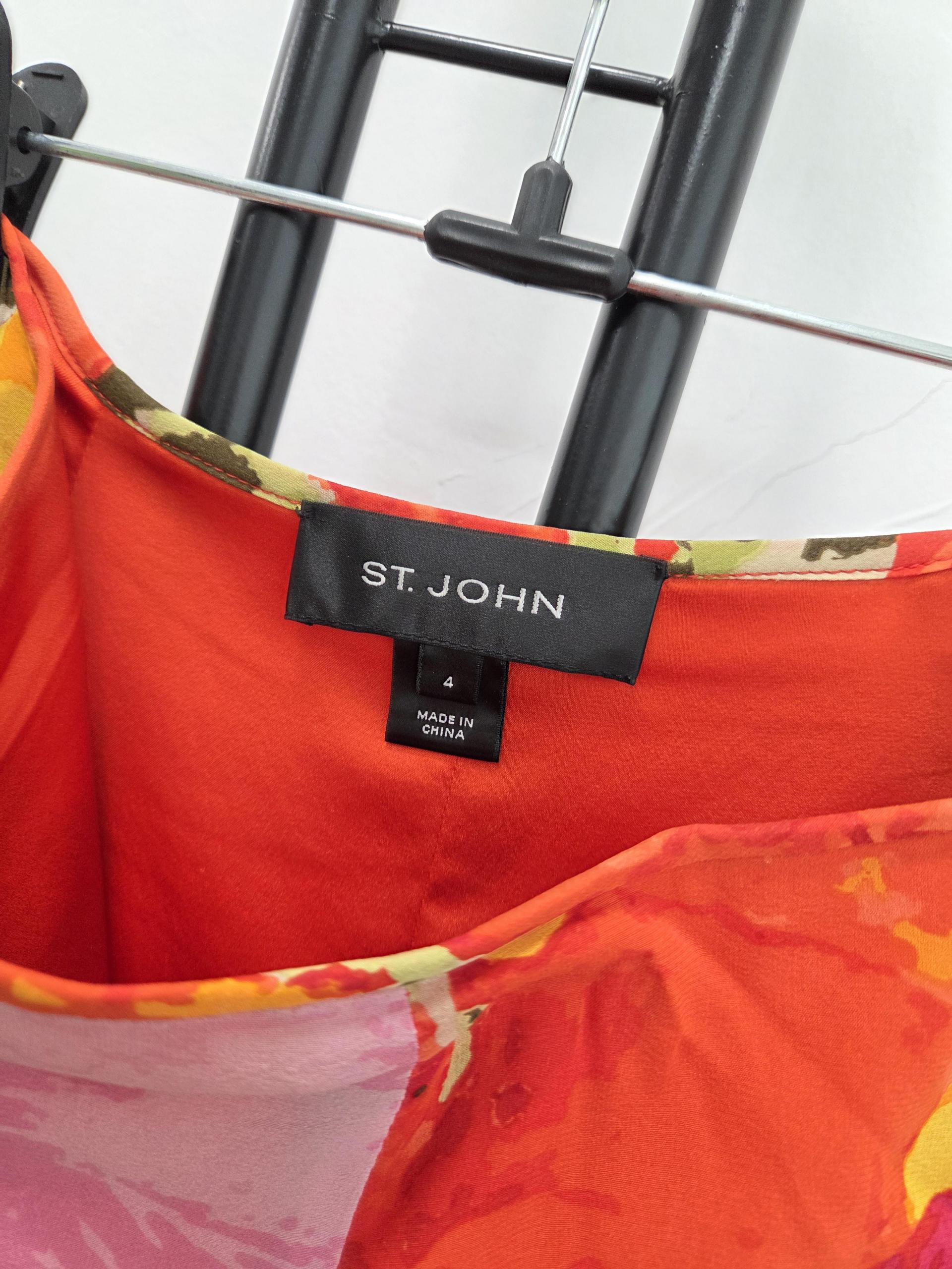 신세계정품)) 센존 ST.JOHN 오렌지 플라워 스커트