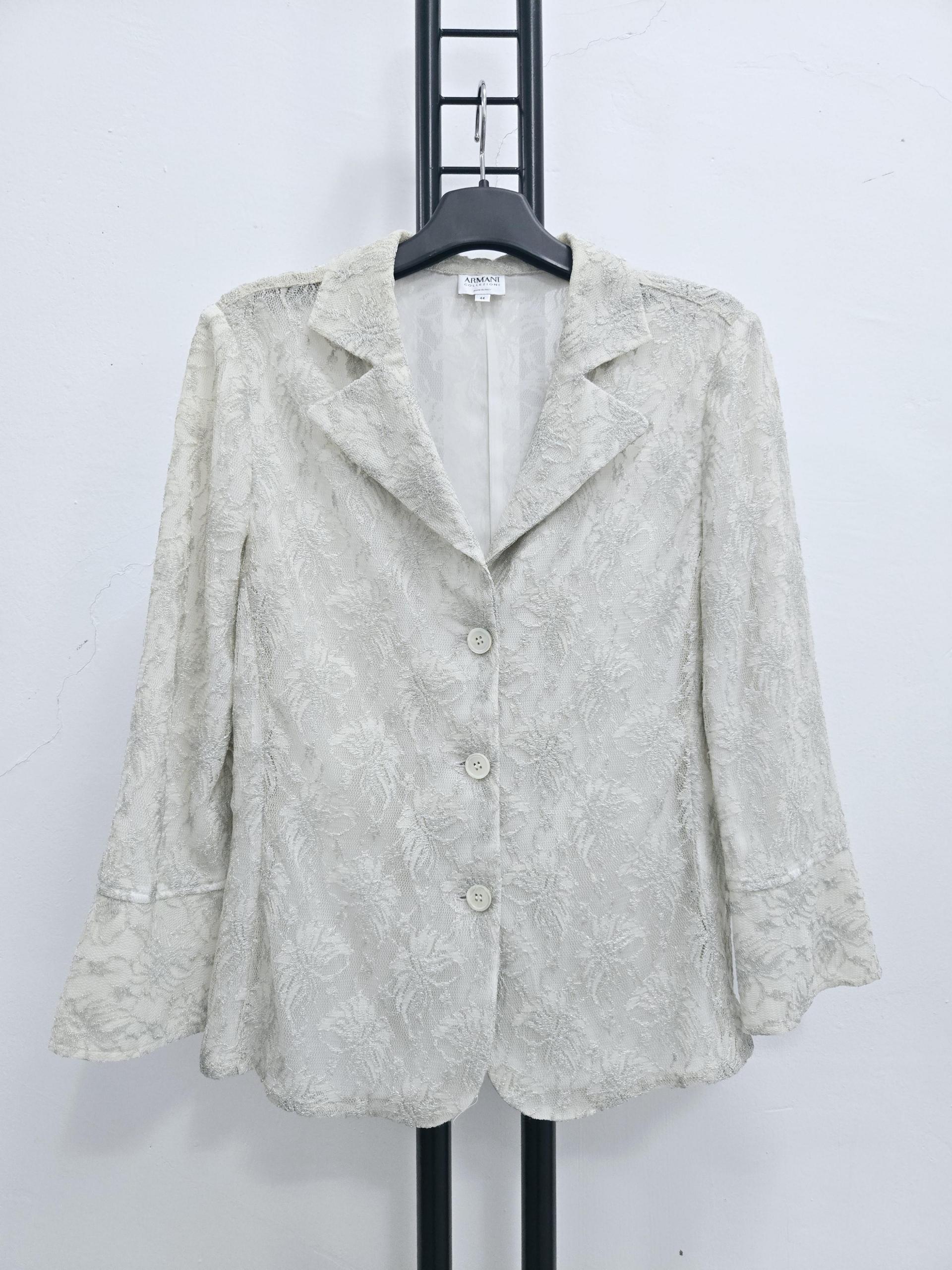 정품 아르마니 ARMANI 레이스 자수 자켓