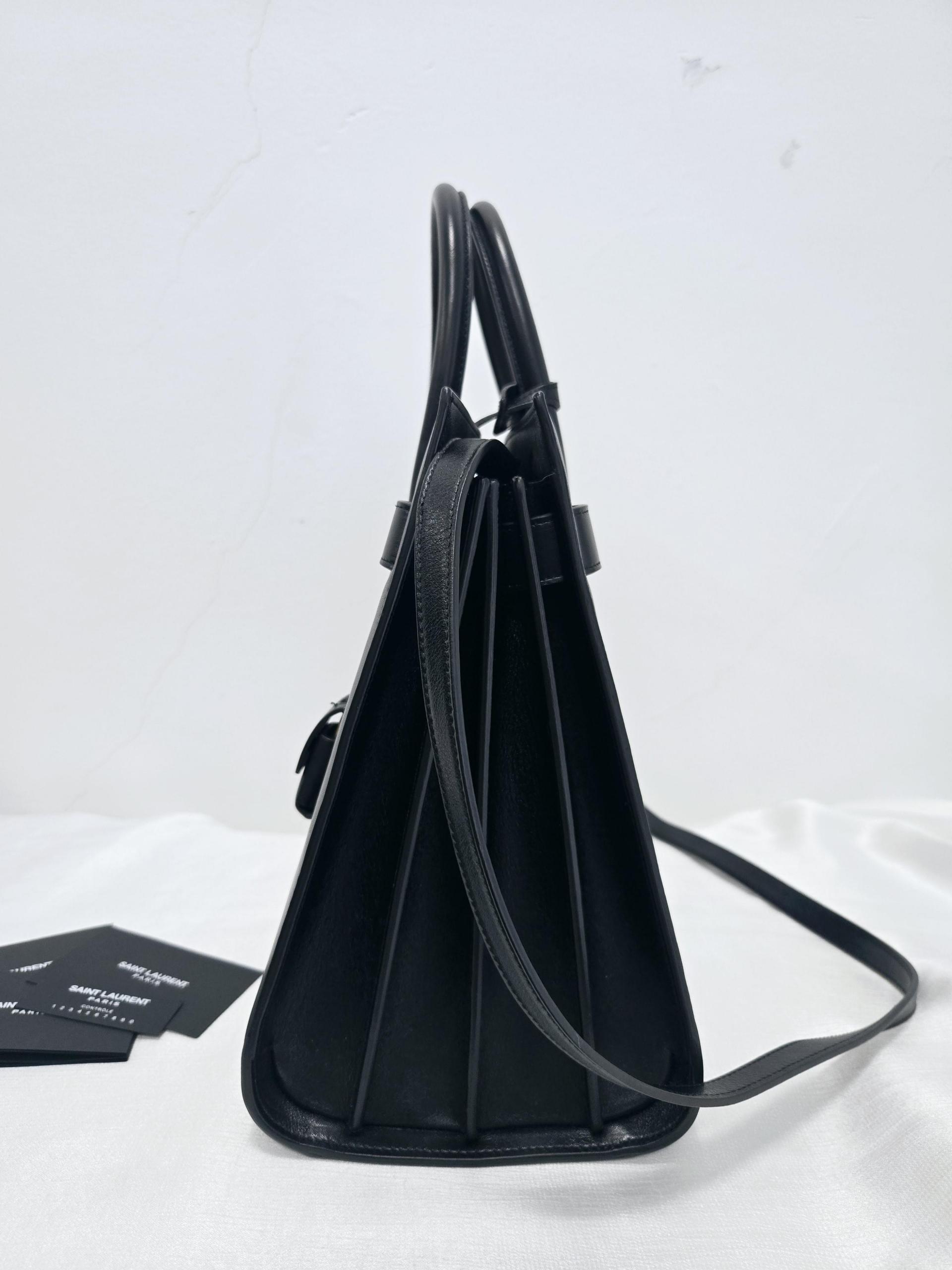 정품 생로랑 SAINT LAURENT 삭 드쥬르 블랙 토트백 숄더백