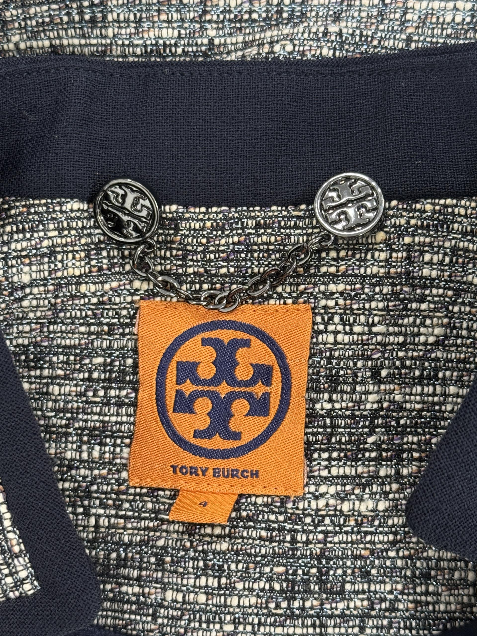 정품 토리버치 TORY BURCH 트위드 자켓