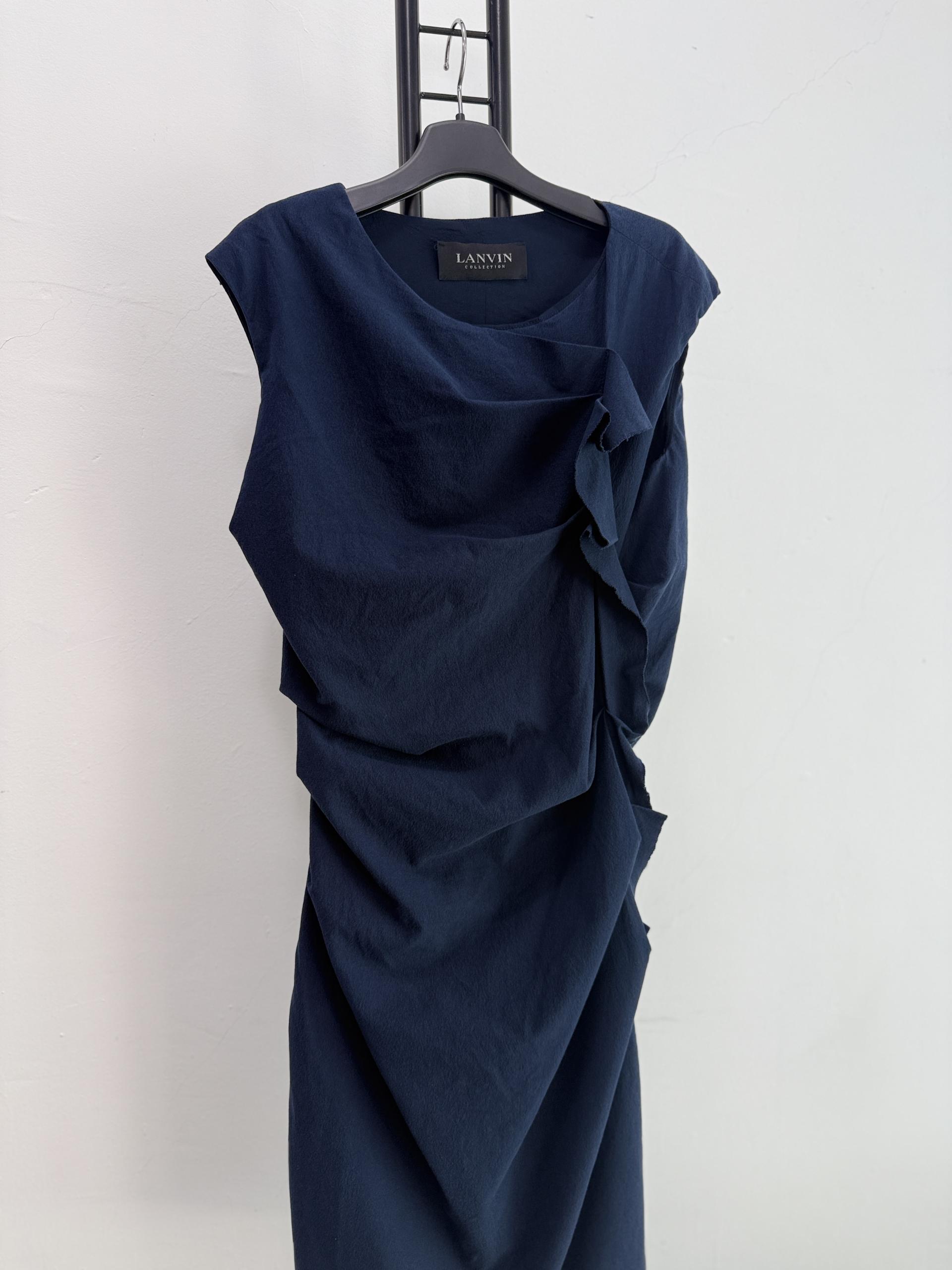정품 랑방 LANVIN 꼬임 원피스