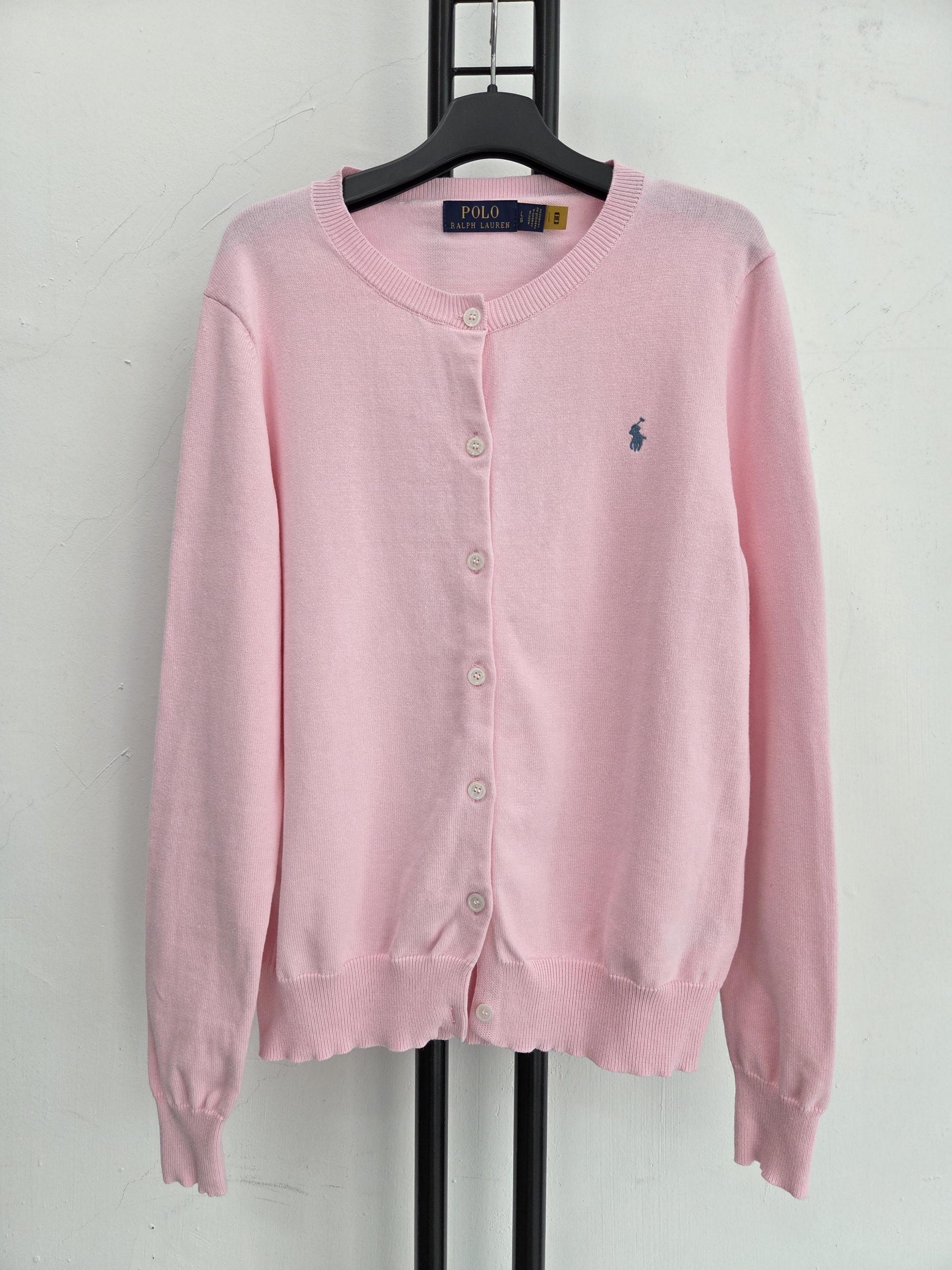 정품 폴로 랄프로렌 POLO RALPH LAUREN 핑크 가디건