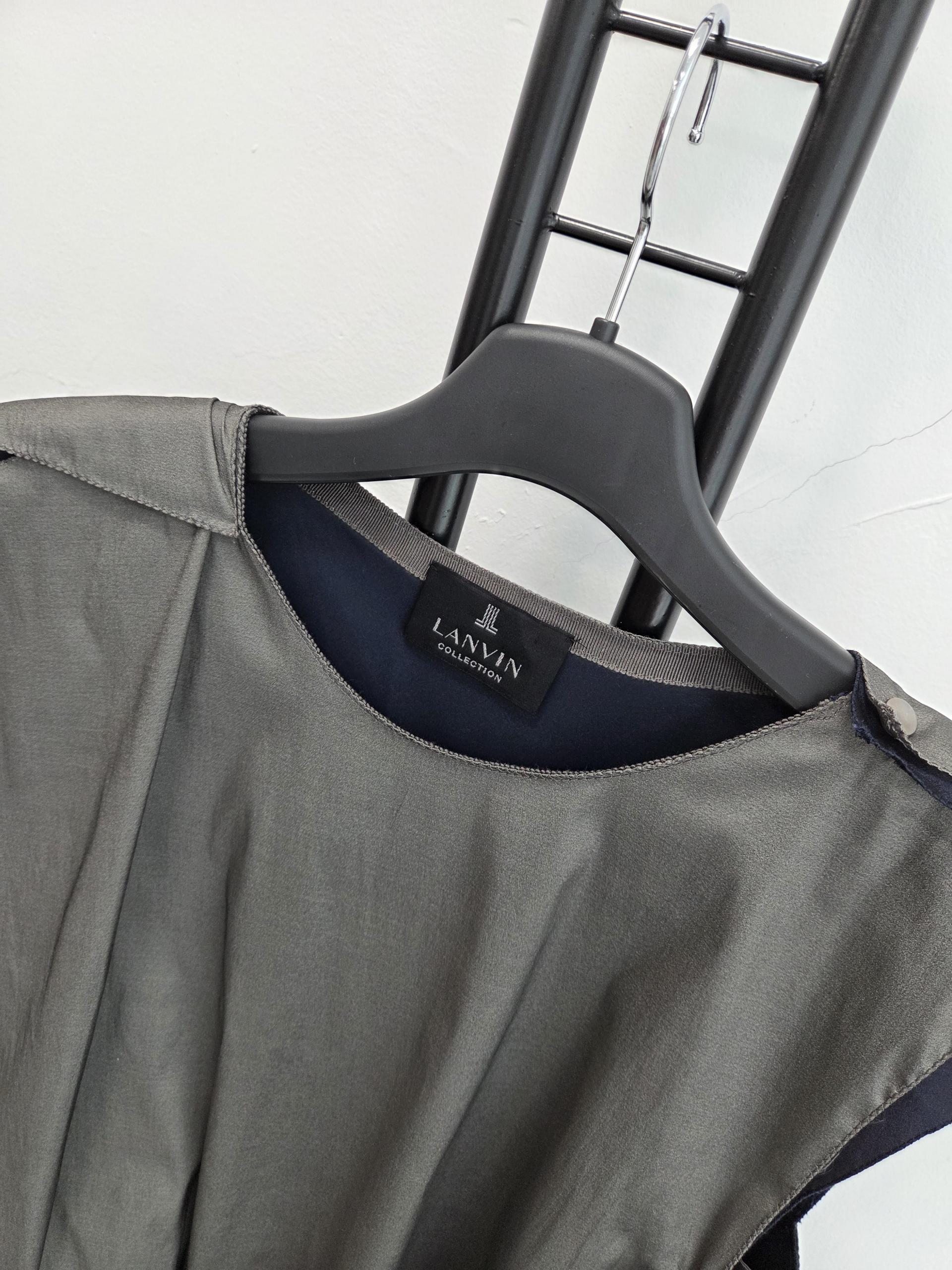 정품 랑방 LANVIN 언발란스 블라우스