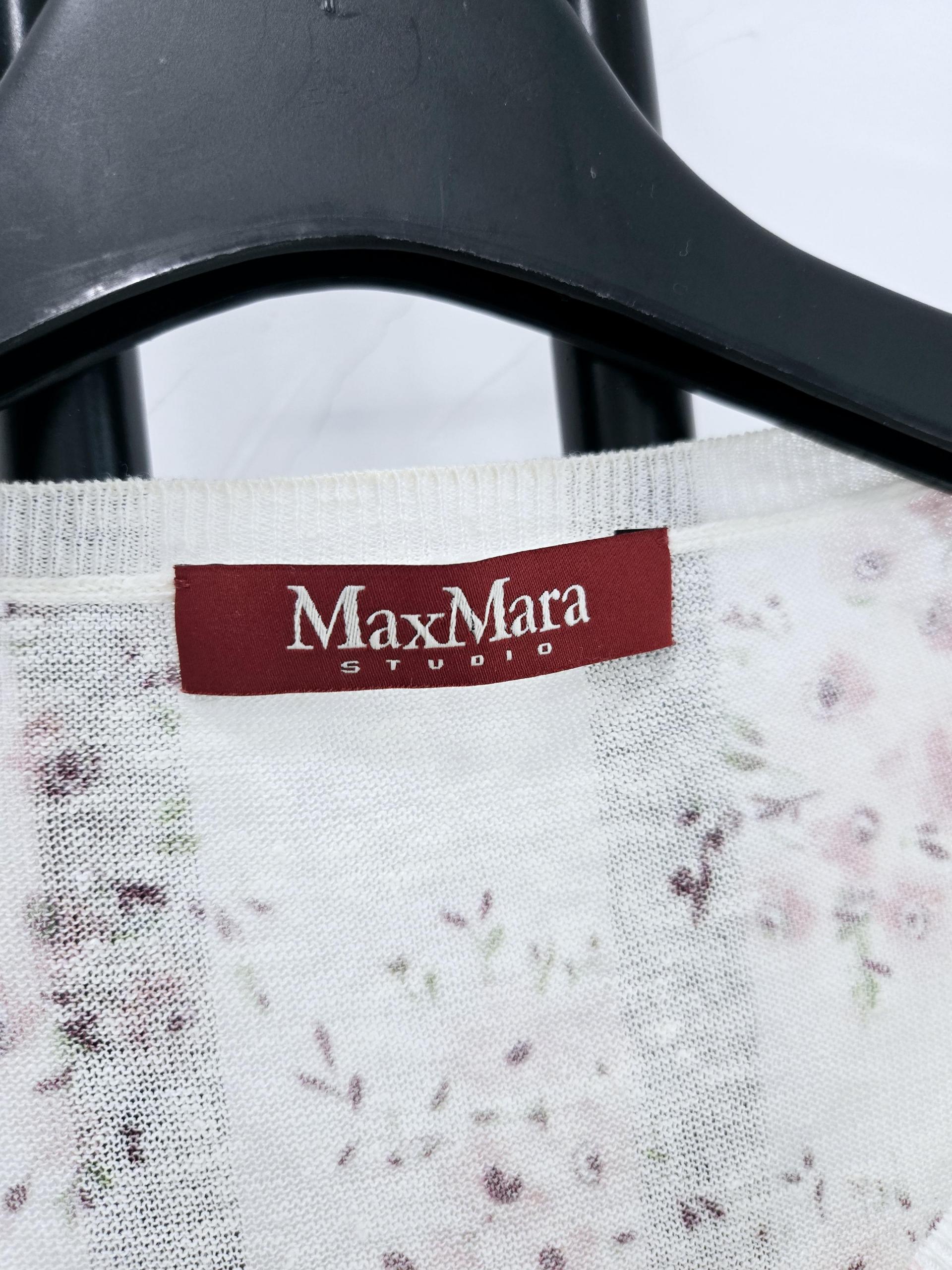 정품 막스마라 스튜디오 MAXMARA 플라워 가디건