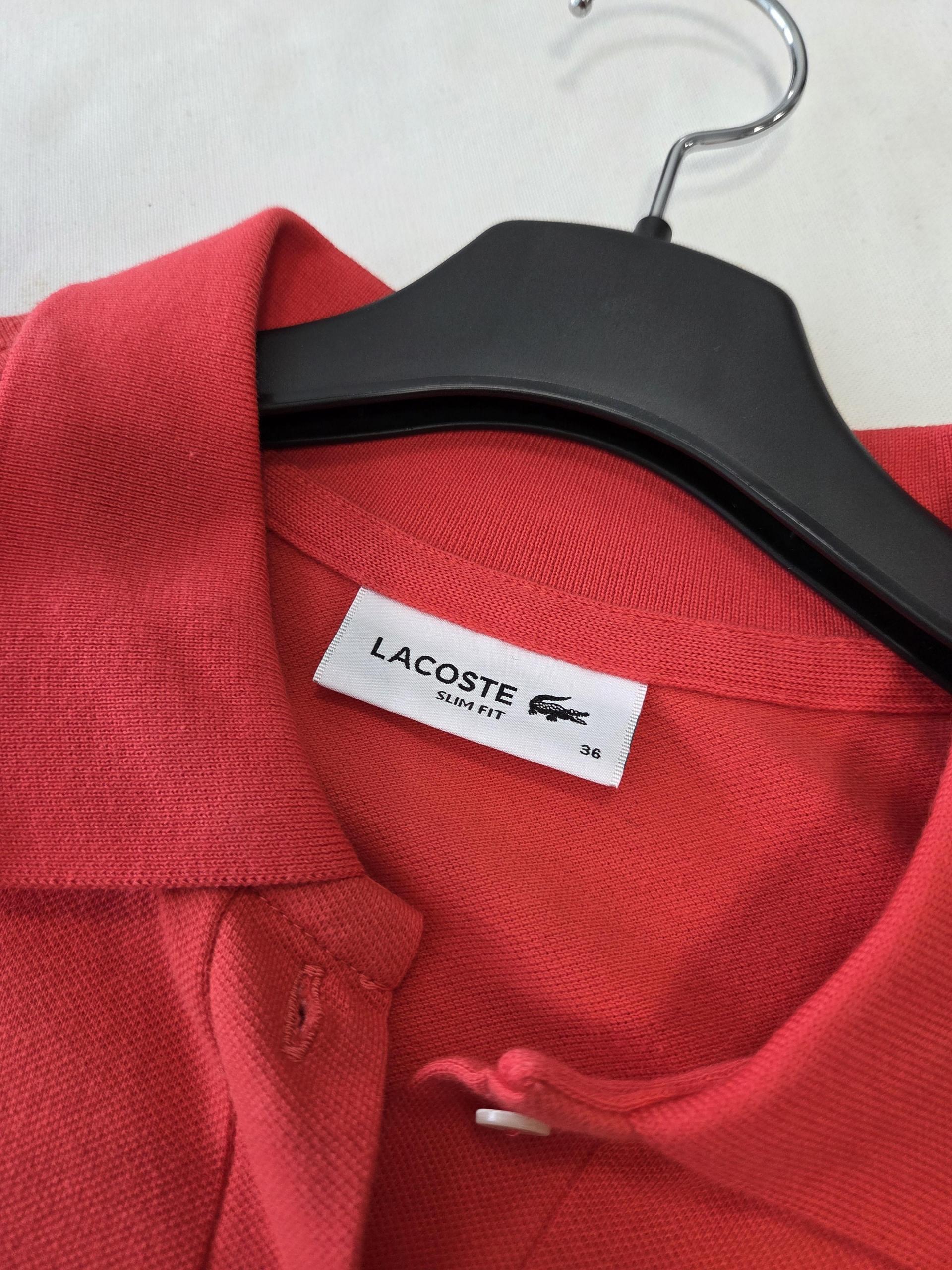 정품 라코스테 LACOSTE 레드 원피스