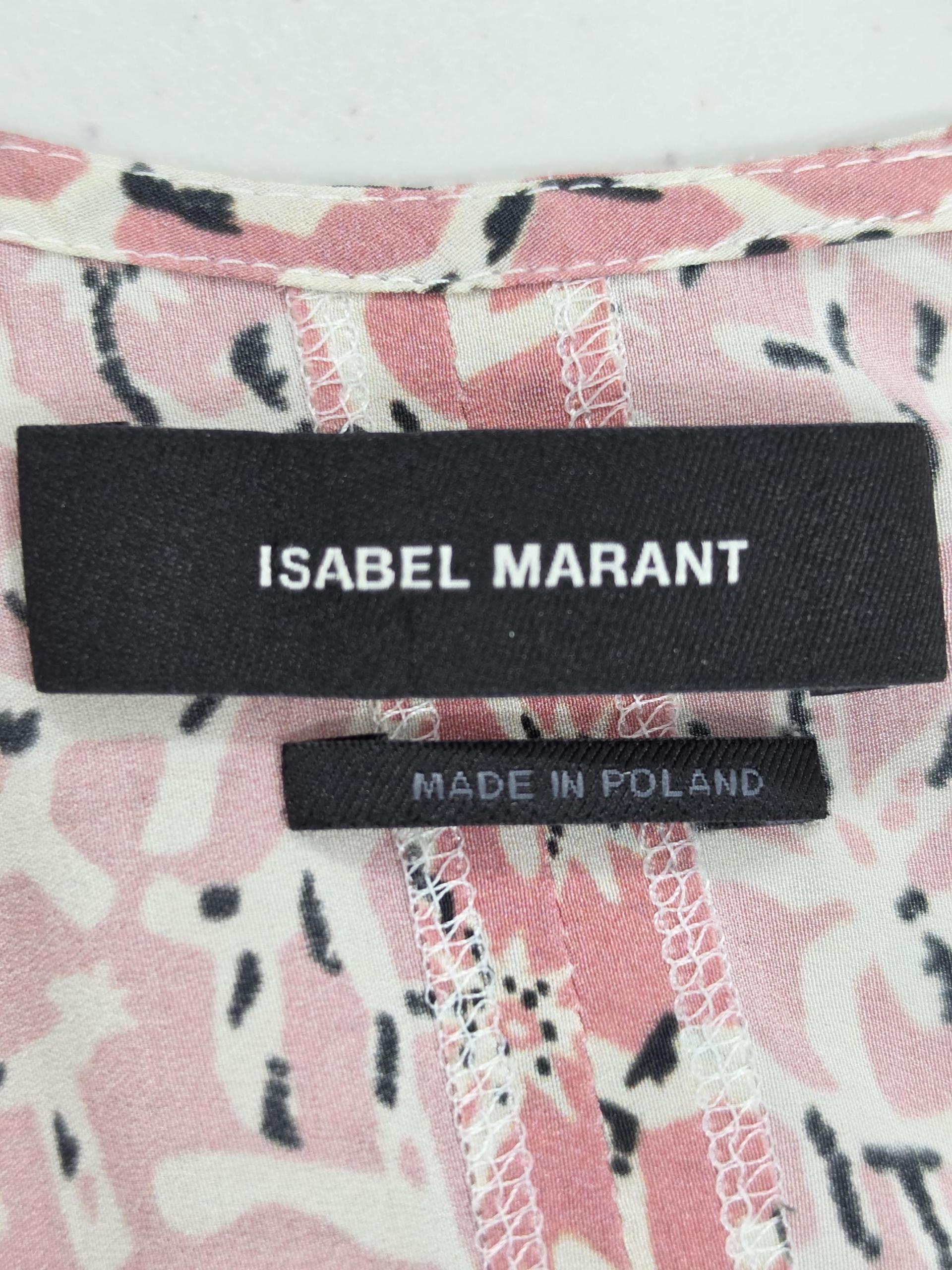 정품 이자벨 마랑 ISABEL MARANT 원피스 핑크 플라워 패턴