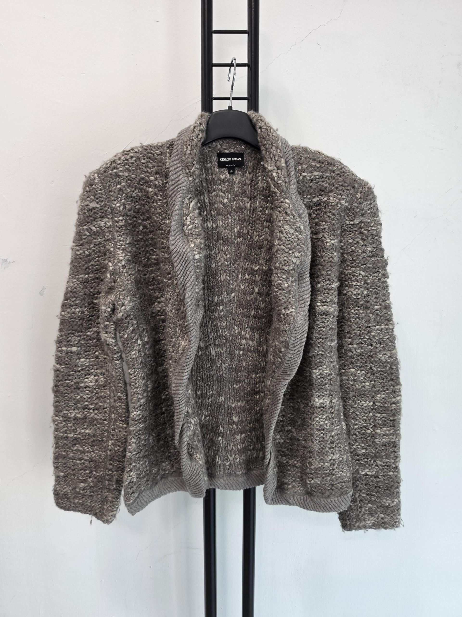 정품 아르마니 컬렉션 ARMANI 체크 자켓 브라운