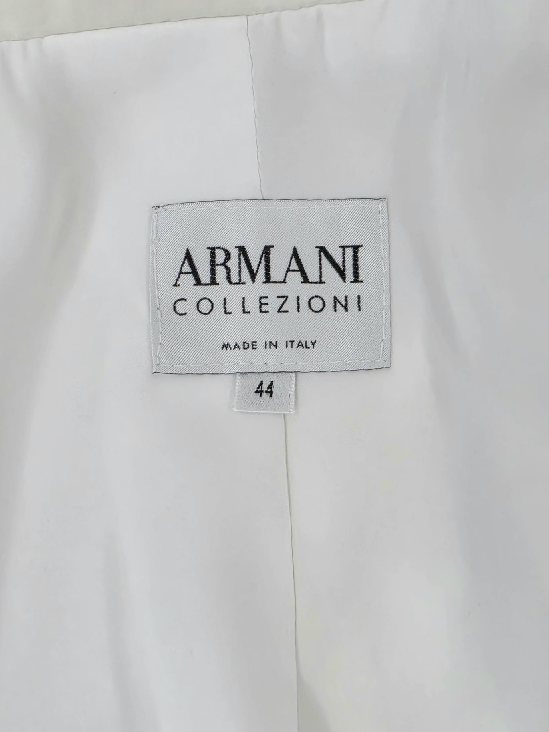 정품 아르마니 콜레지오니 ARMANI 화이트 자켓