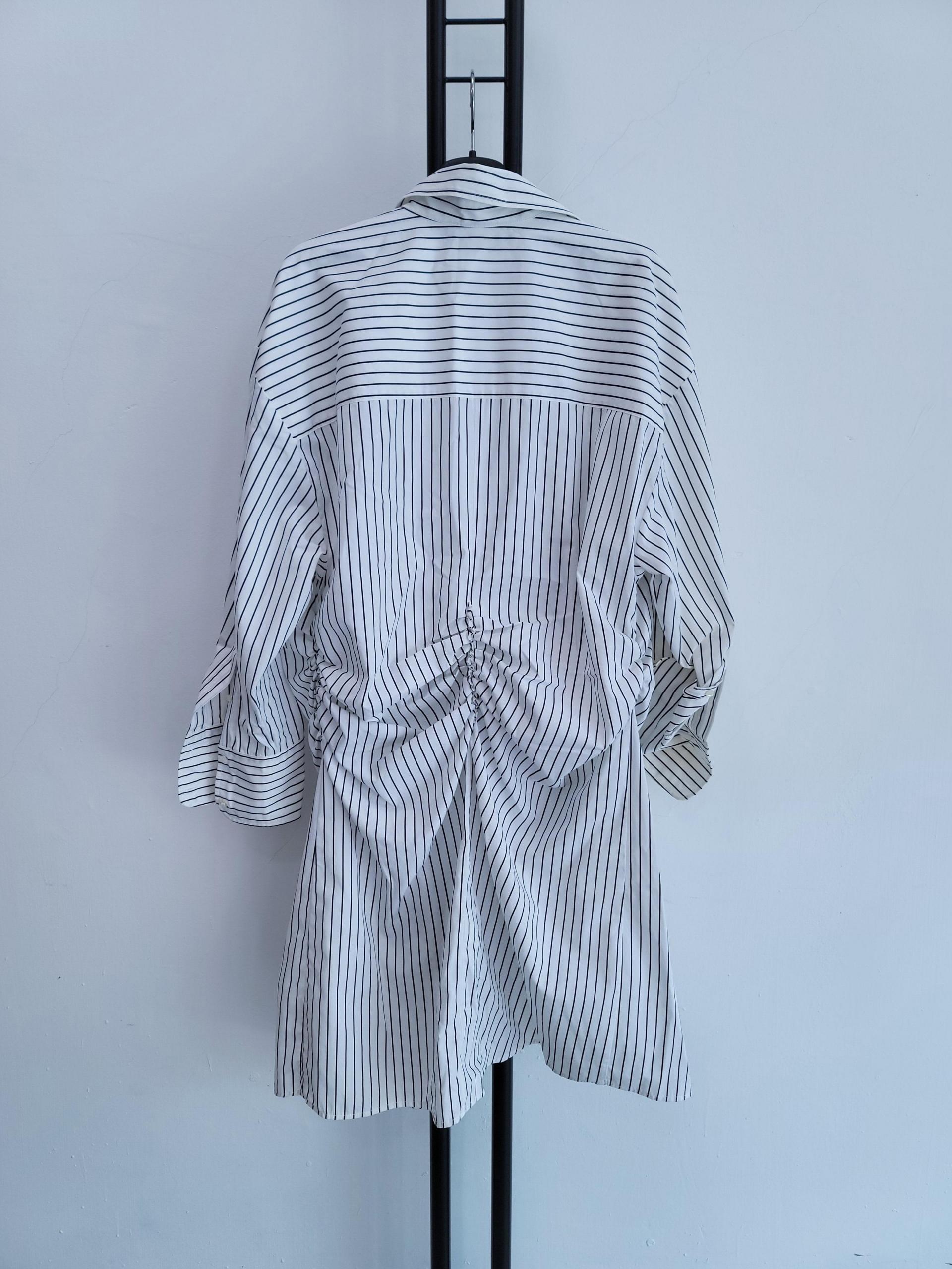 정품 엠에스쥐엠 MSGM 스트라이프 셔츠 원피스
