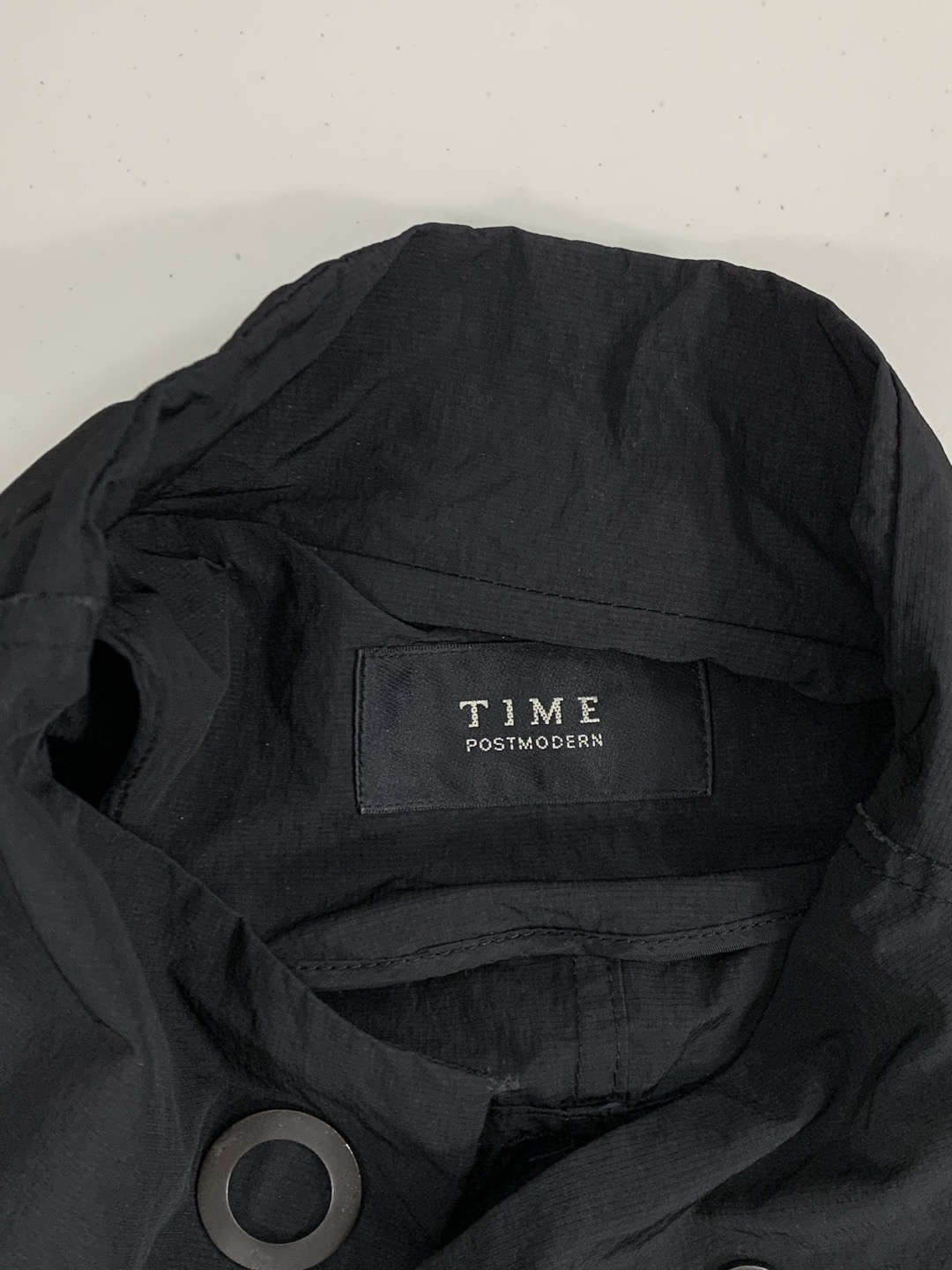 정품 타임 TIME 여성 트렌치코트 블랙