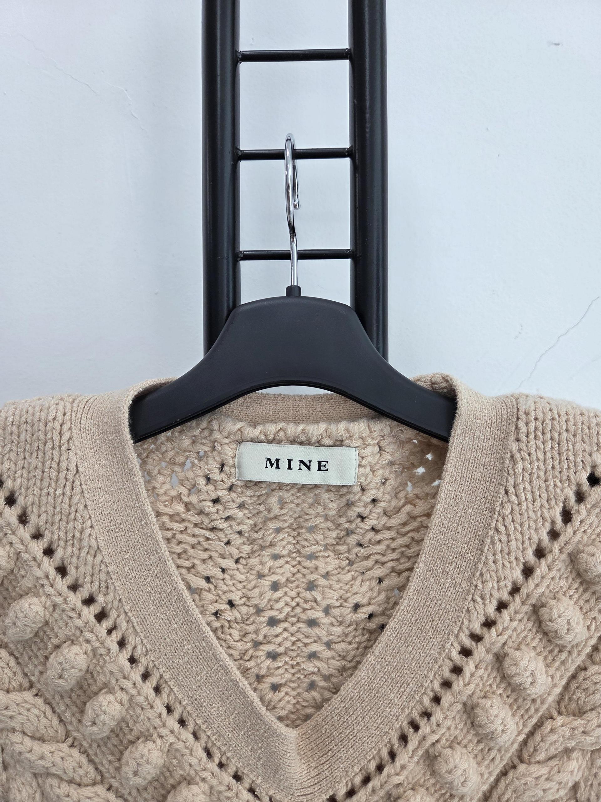 정품 마인 MINE 니트 베스트 모 100