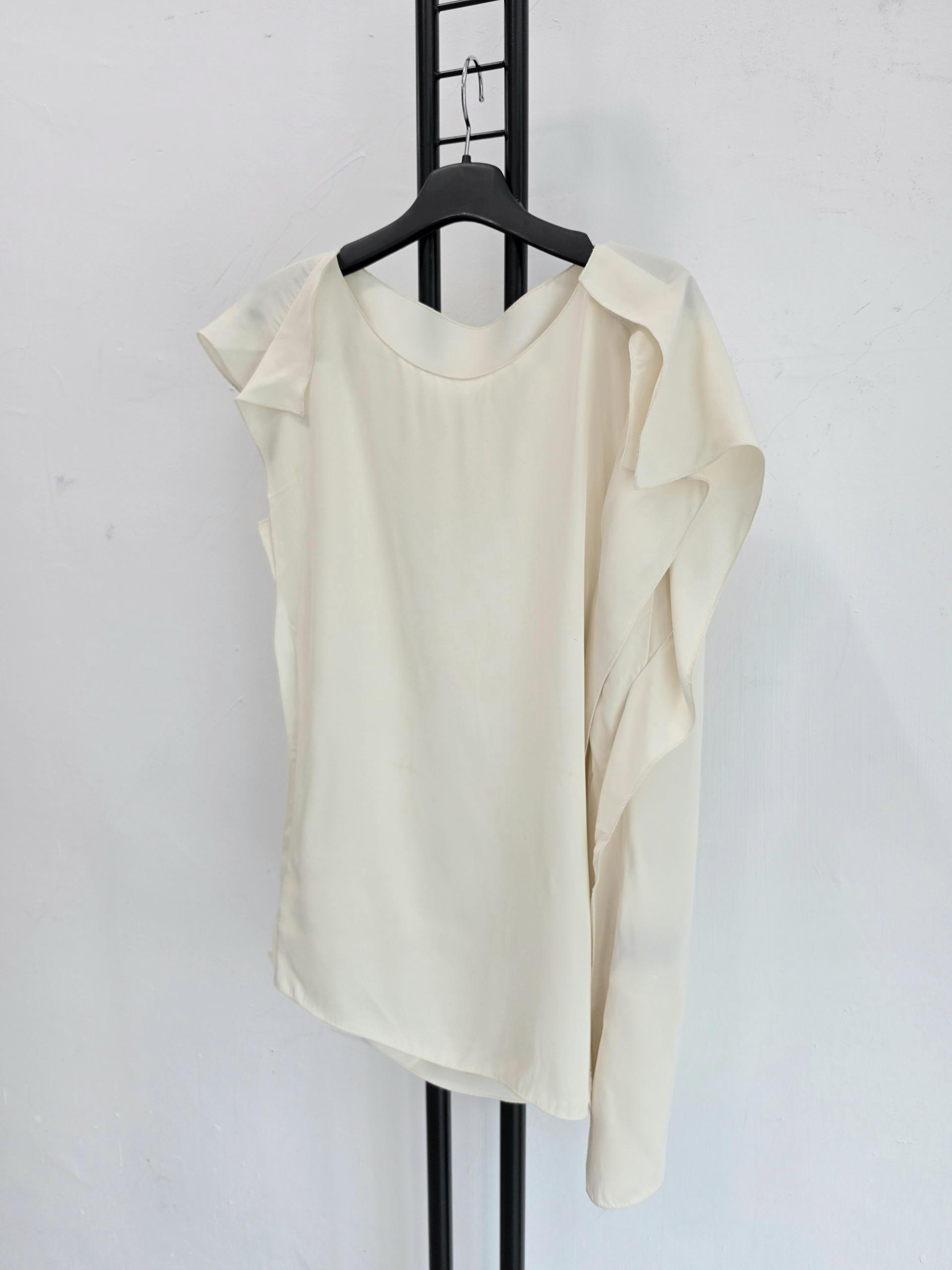 정품 Lanvin 랑방 컬렉션 아이보리 블라우스