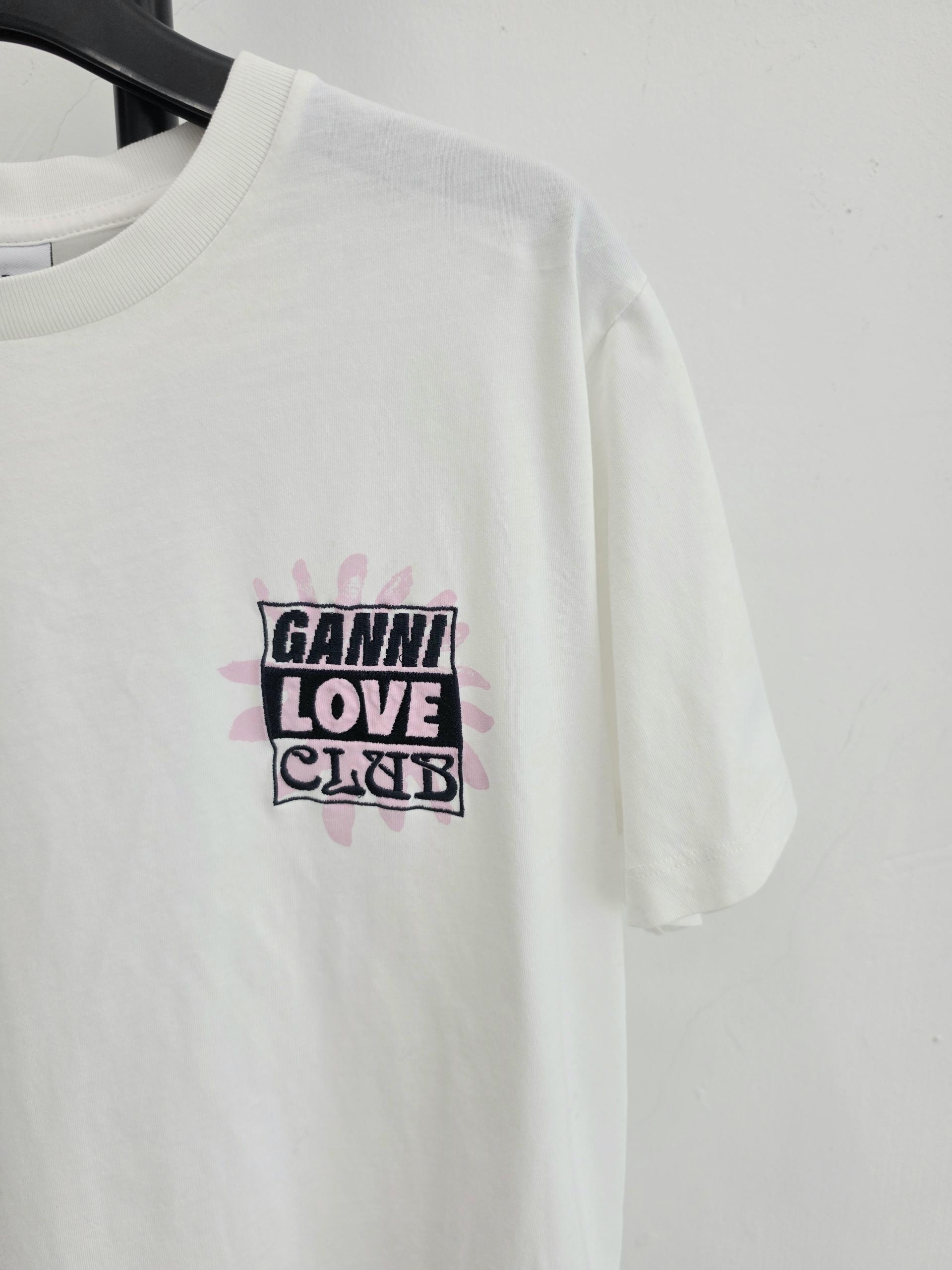 정품 가니 GANNI 반팔 티셔츠 화이트