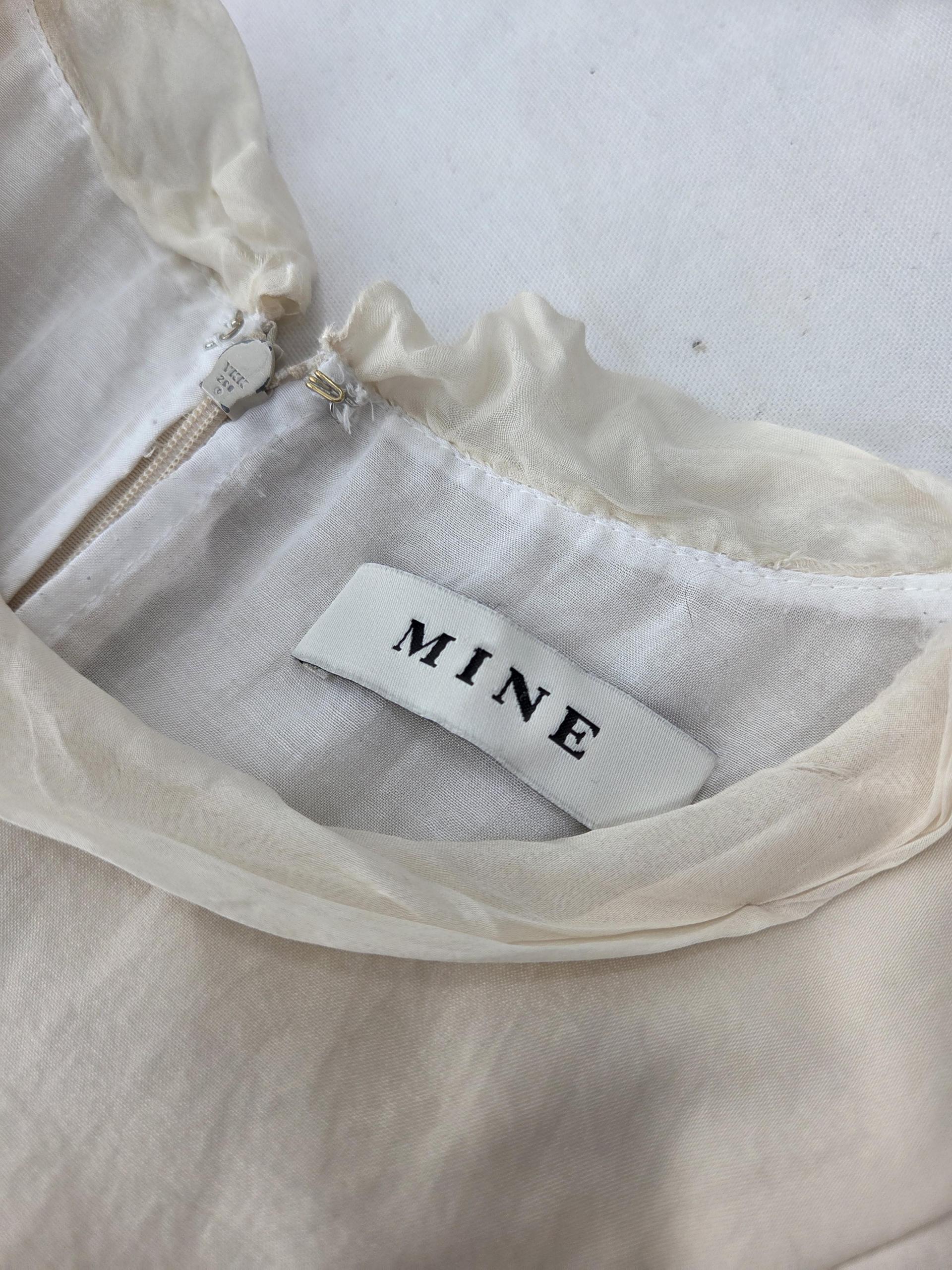 정품 마인 MINE 반팔 지퍼 원피스