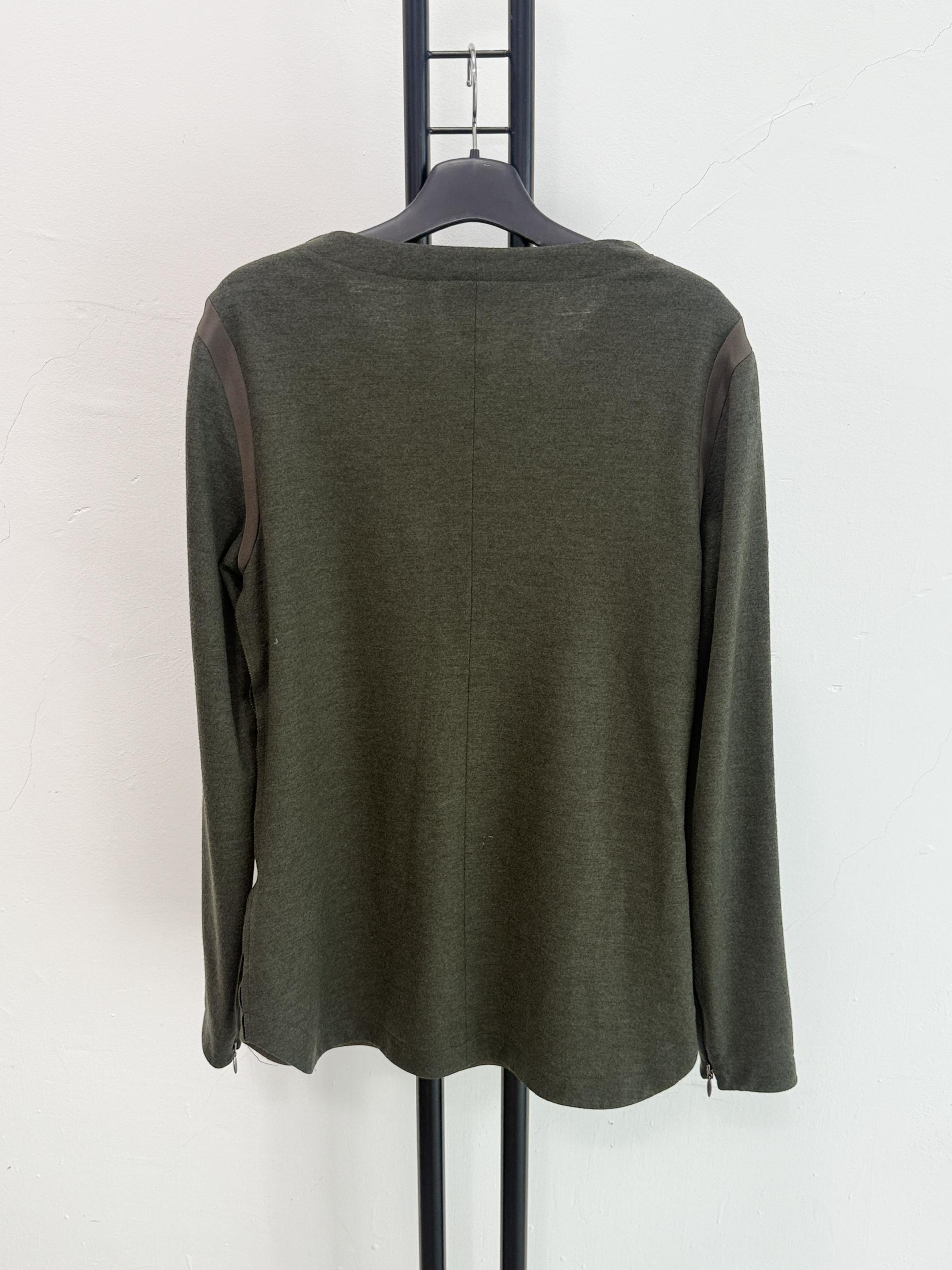 정품 랑방 LANVIN 그린 배색티