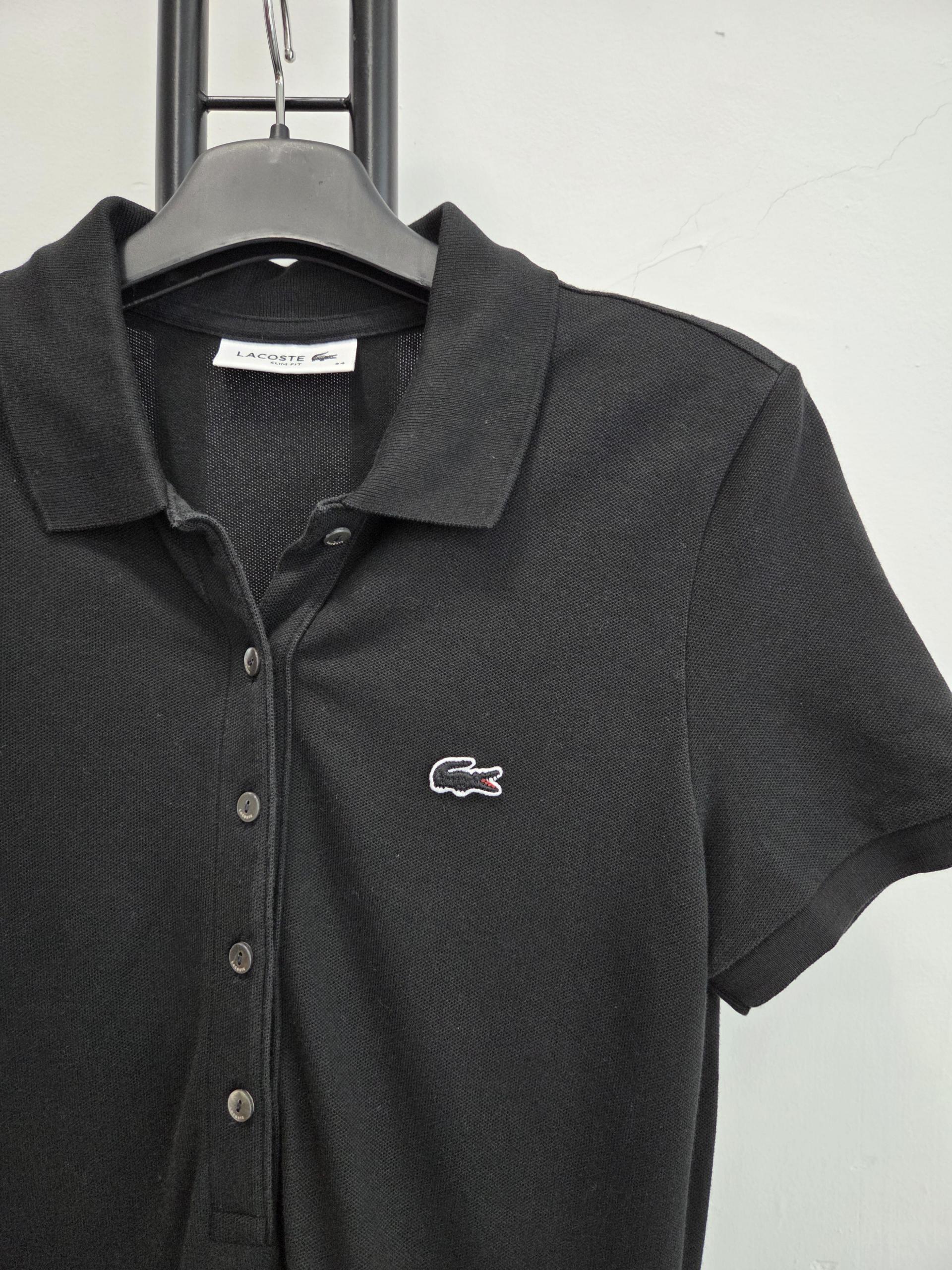 정품 라코스테 LACOSTE 블랙 원피스