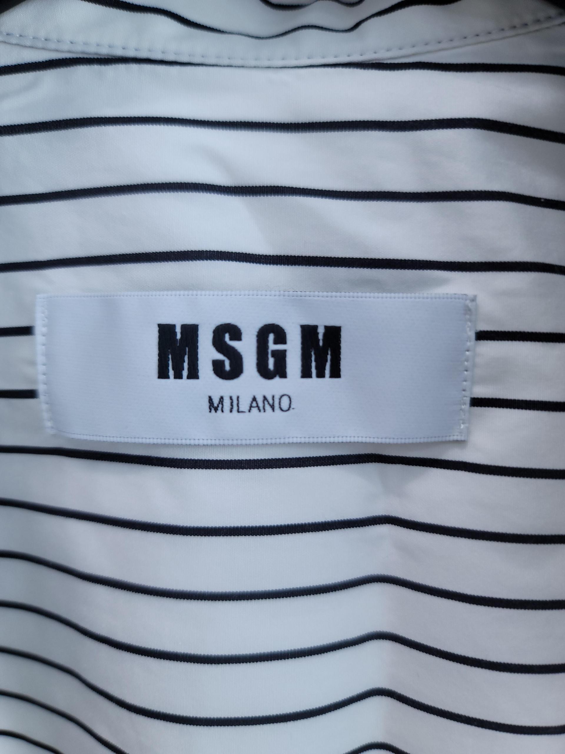 정품 엠에스쥐엠 MSGM 스트라이프 셔츠 원피스