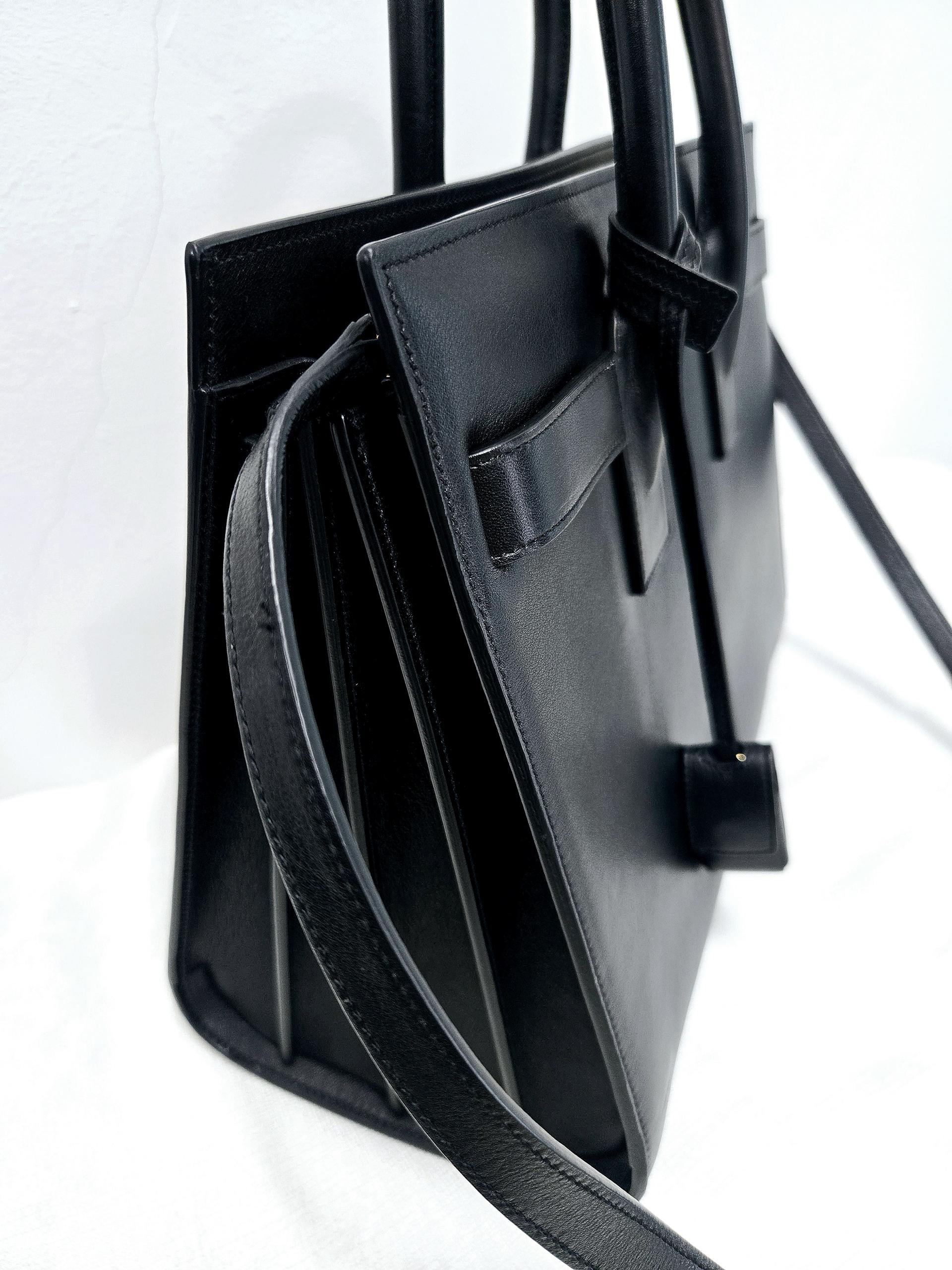 정품 생로랑 SAINT LAURENT 삭 드쥬르 블랙 토트백 숄더백