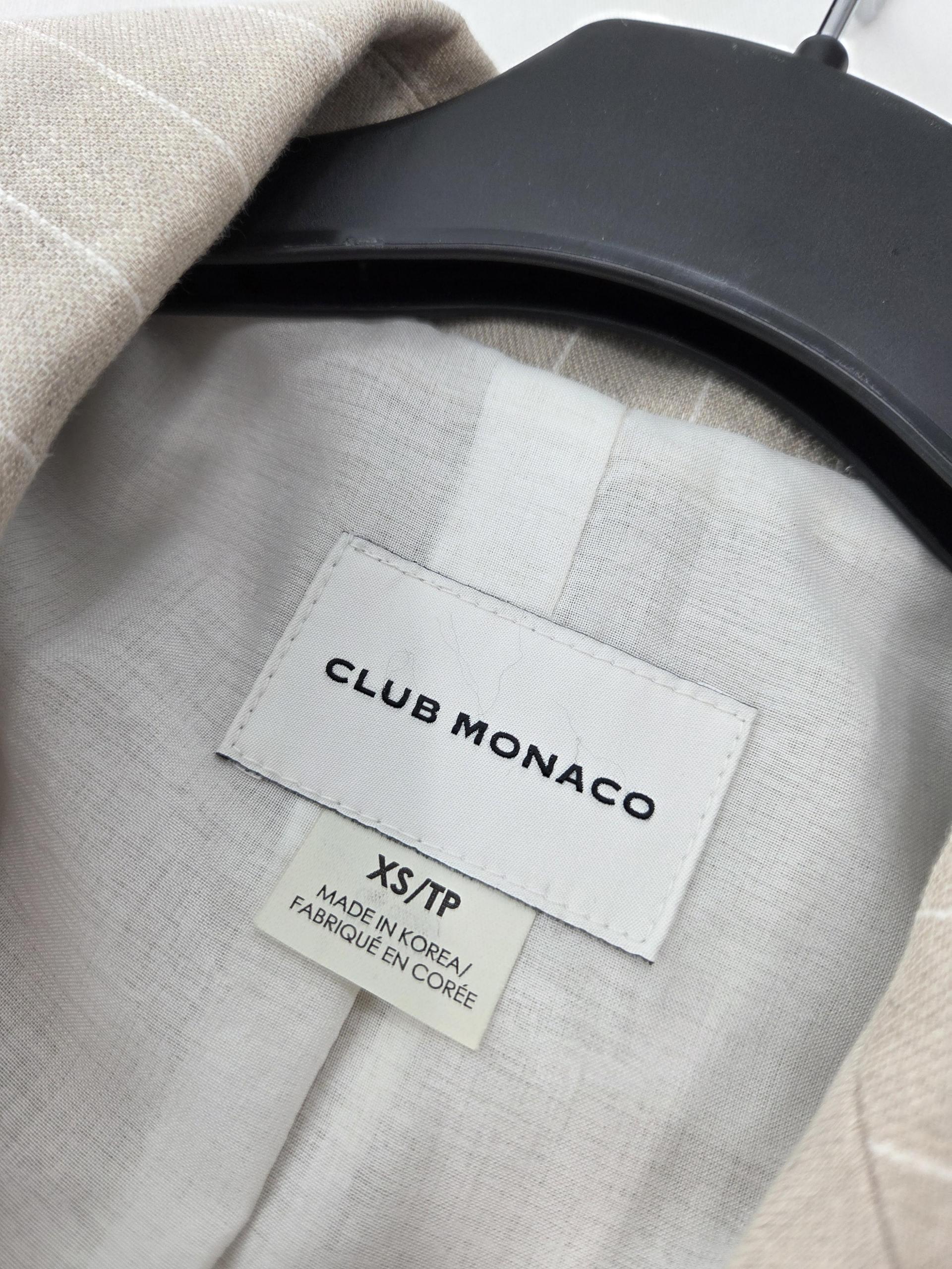 정품 클럽모나코 CLUB MONACO 스트라이프 린넨 자켓