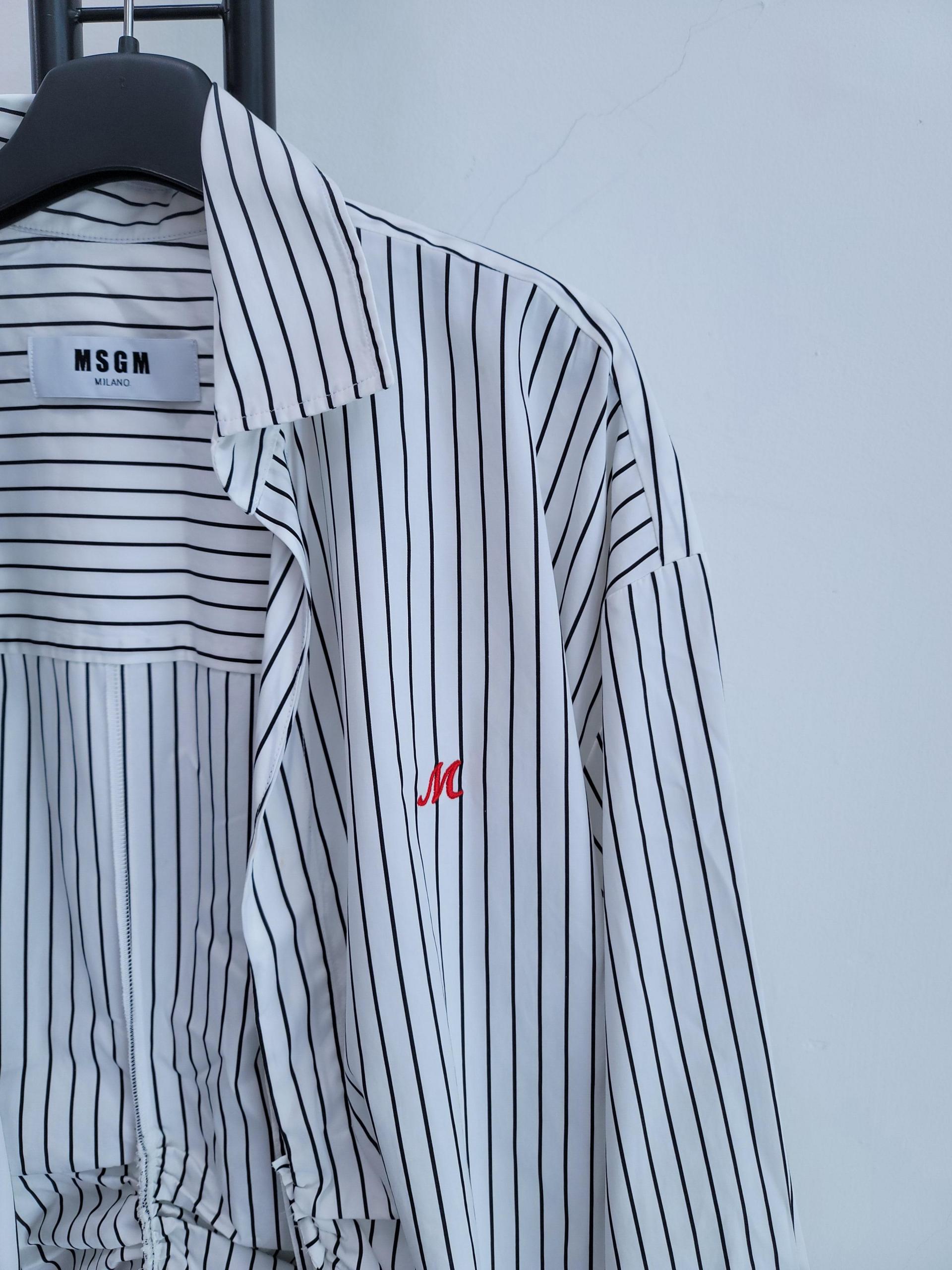 정품 엠에스쥐엠 MSGM 스트라이프 셔츠 원피스