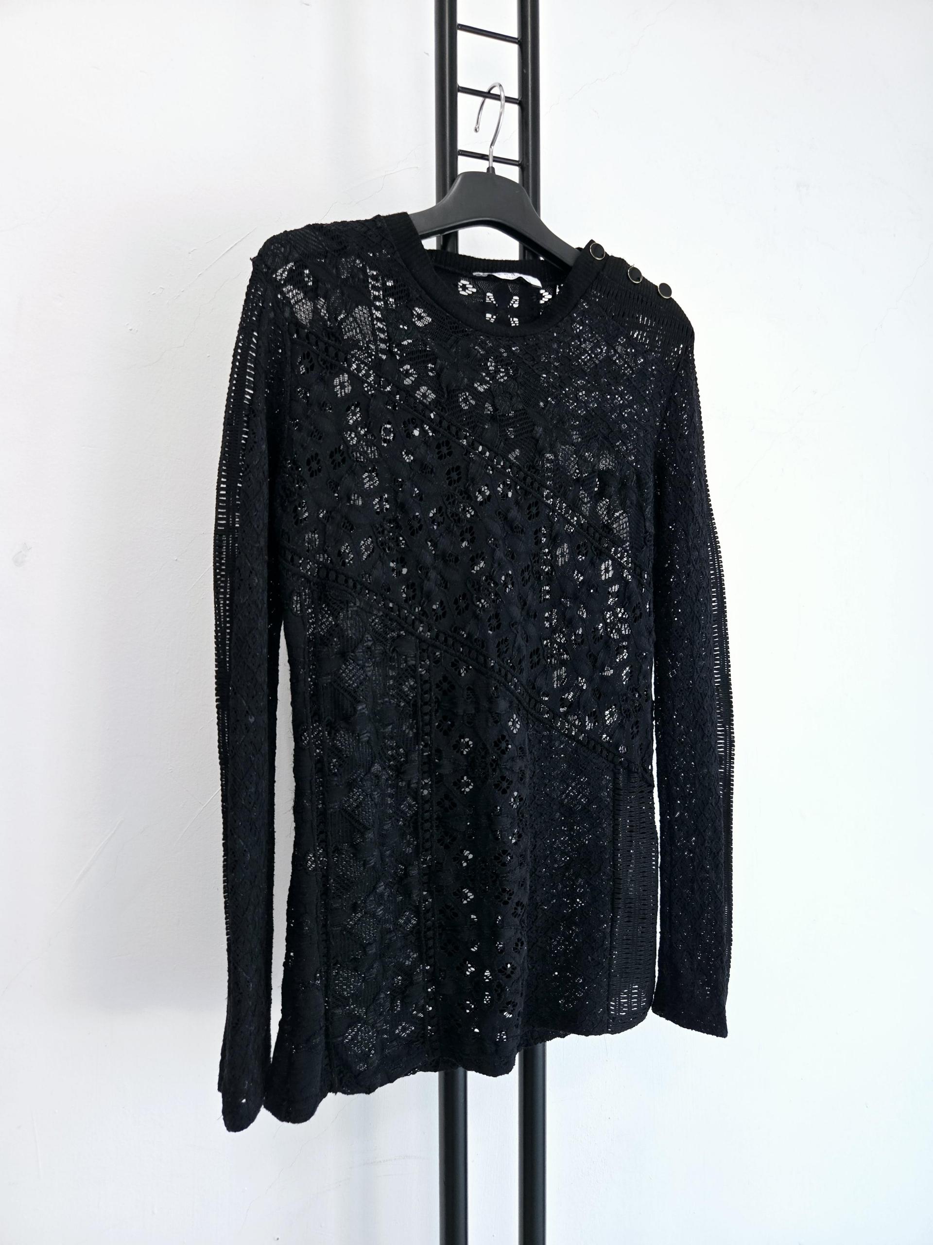 정품 산드로 SANDRO 자수패턴블라우스