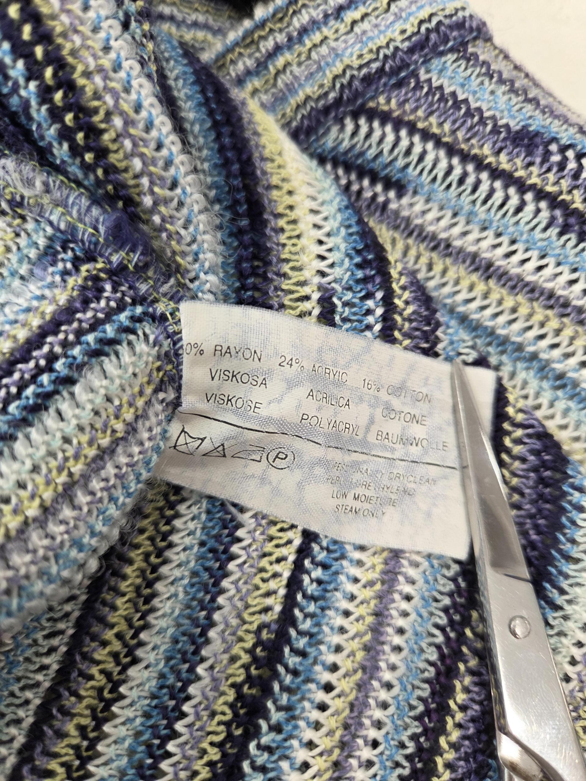 정푼 미쏘니 MISSONI 스트라이프 니트