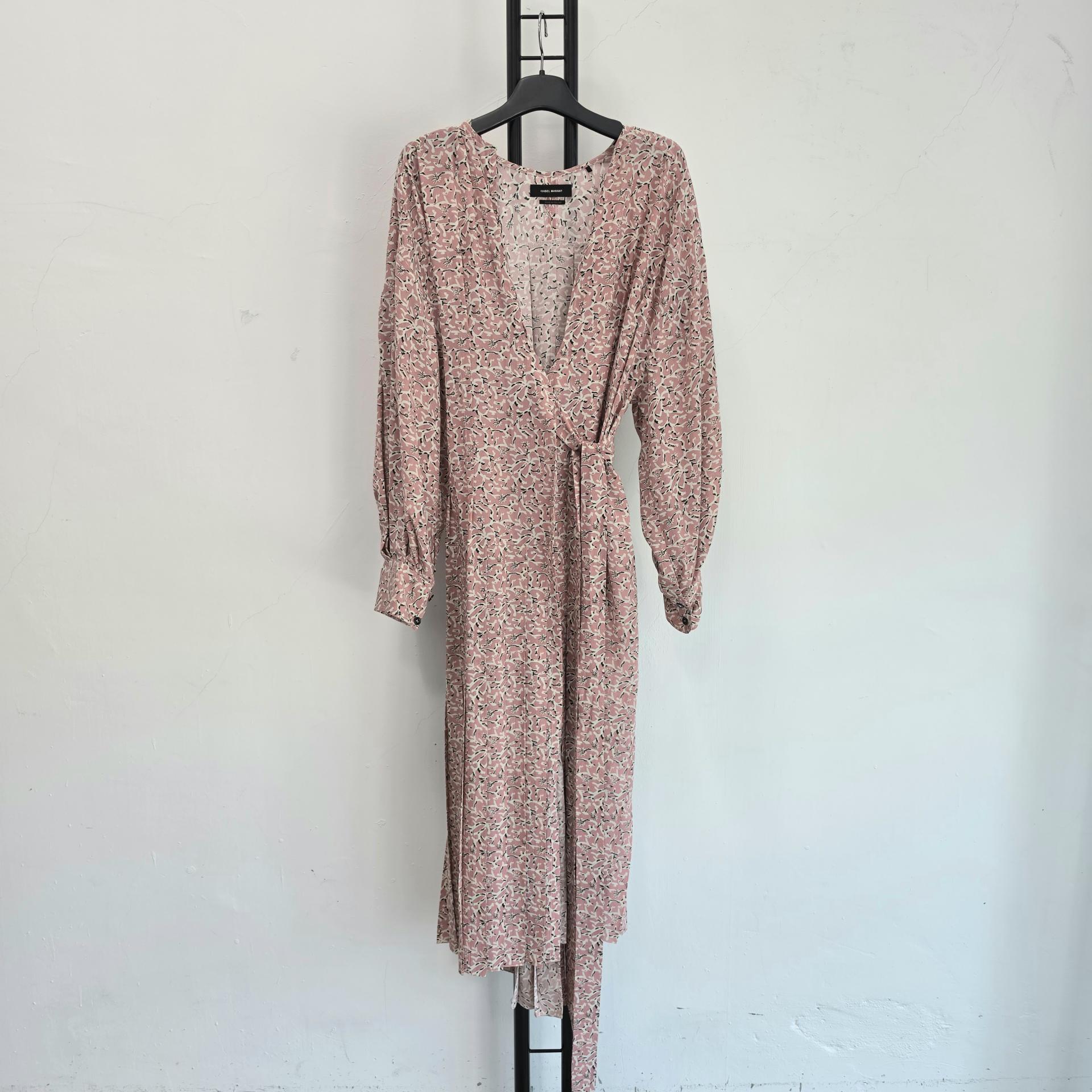 정품 이자벨 마랑 ISABEL MARANT 원피스 핑크 플라워 패턴