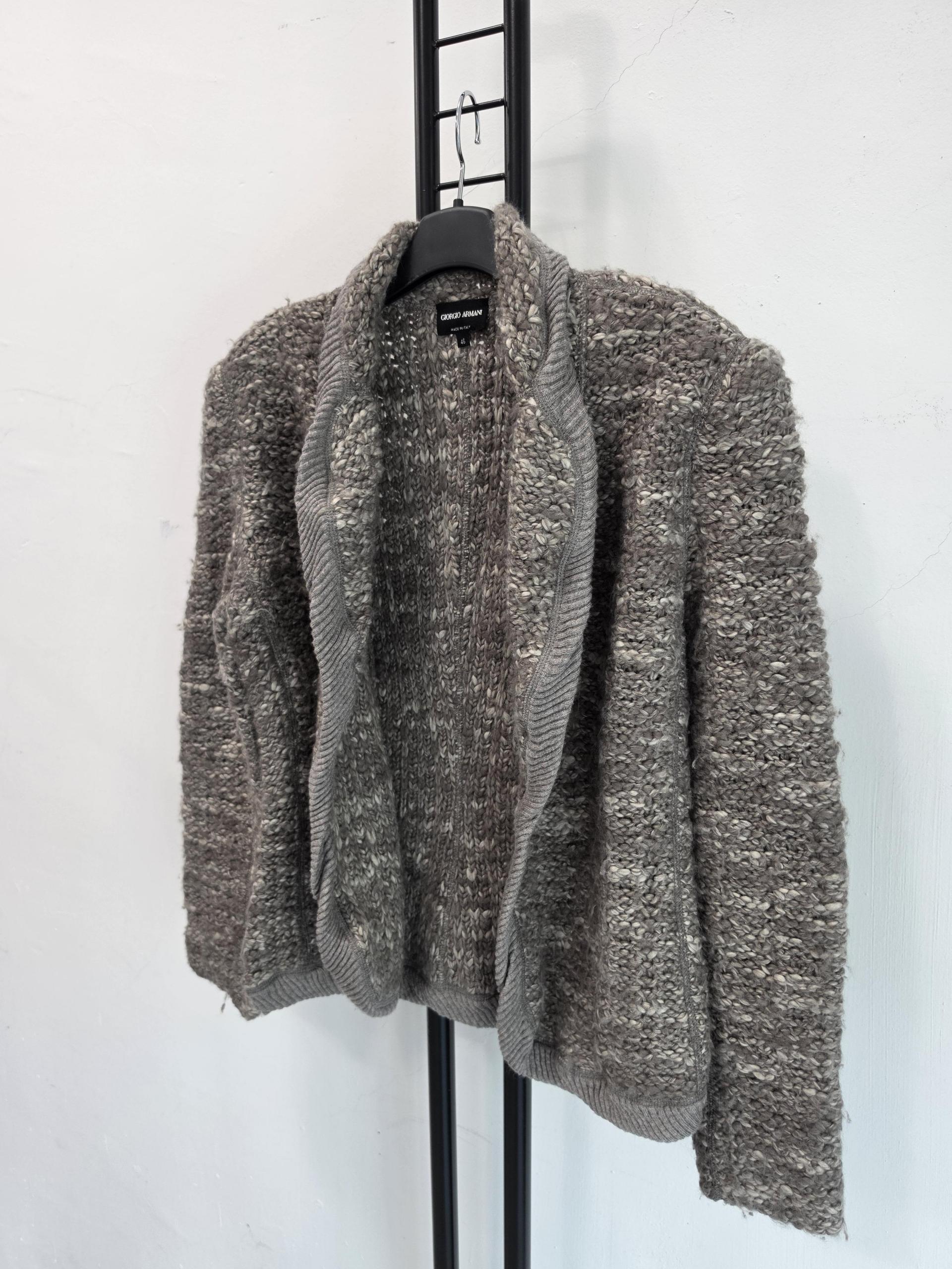 정품 아르마니 컬렉션 ARMANI 체크 자켓 브라운