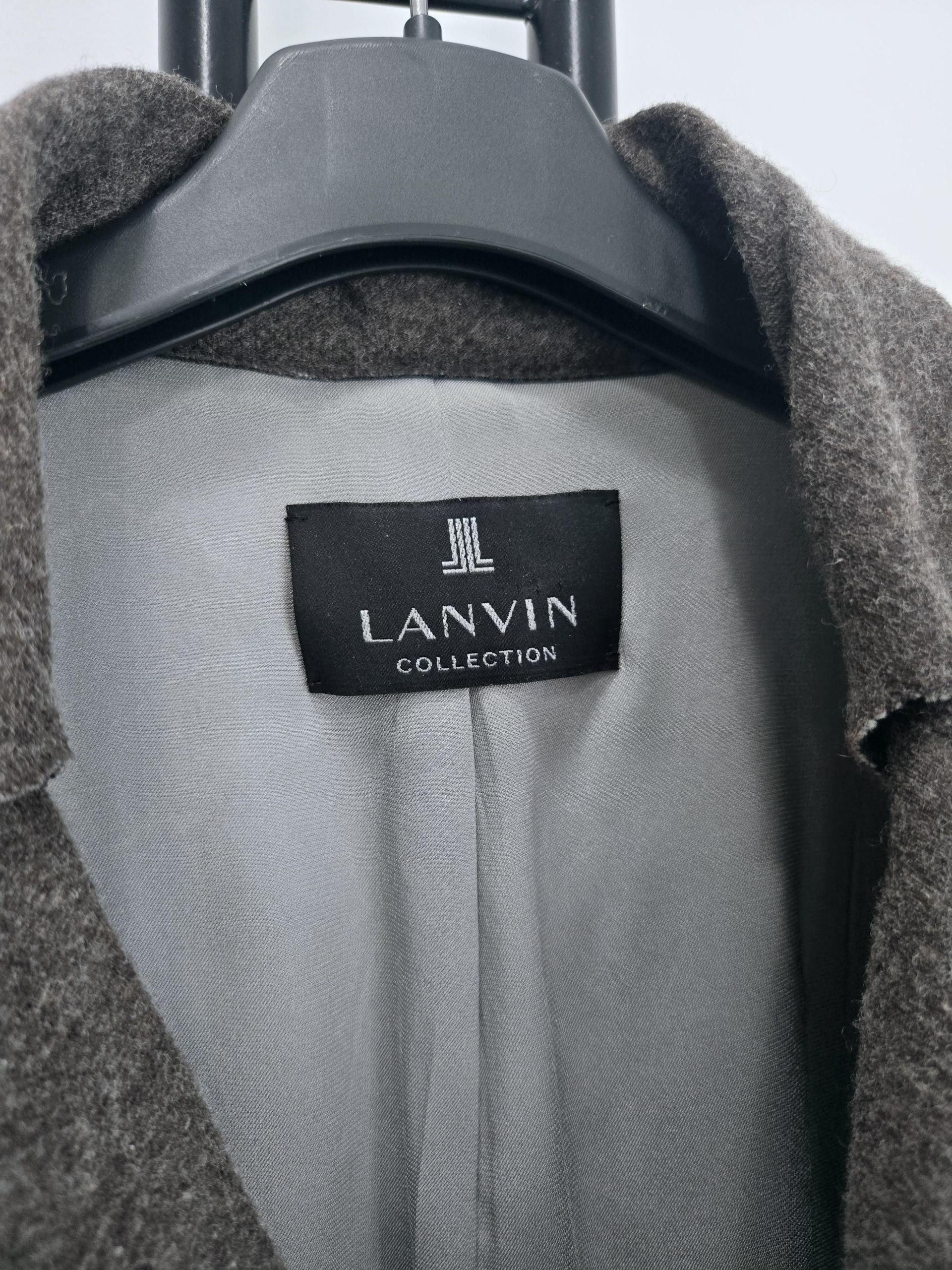 정품 랑방 컬렉션 LANVIN 모 70% 브라운 자켓