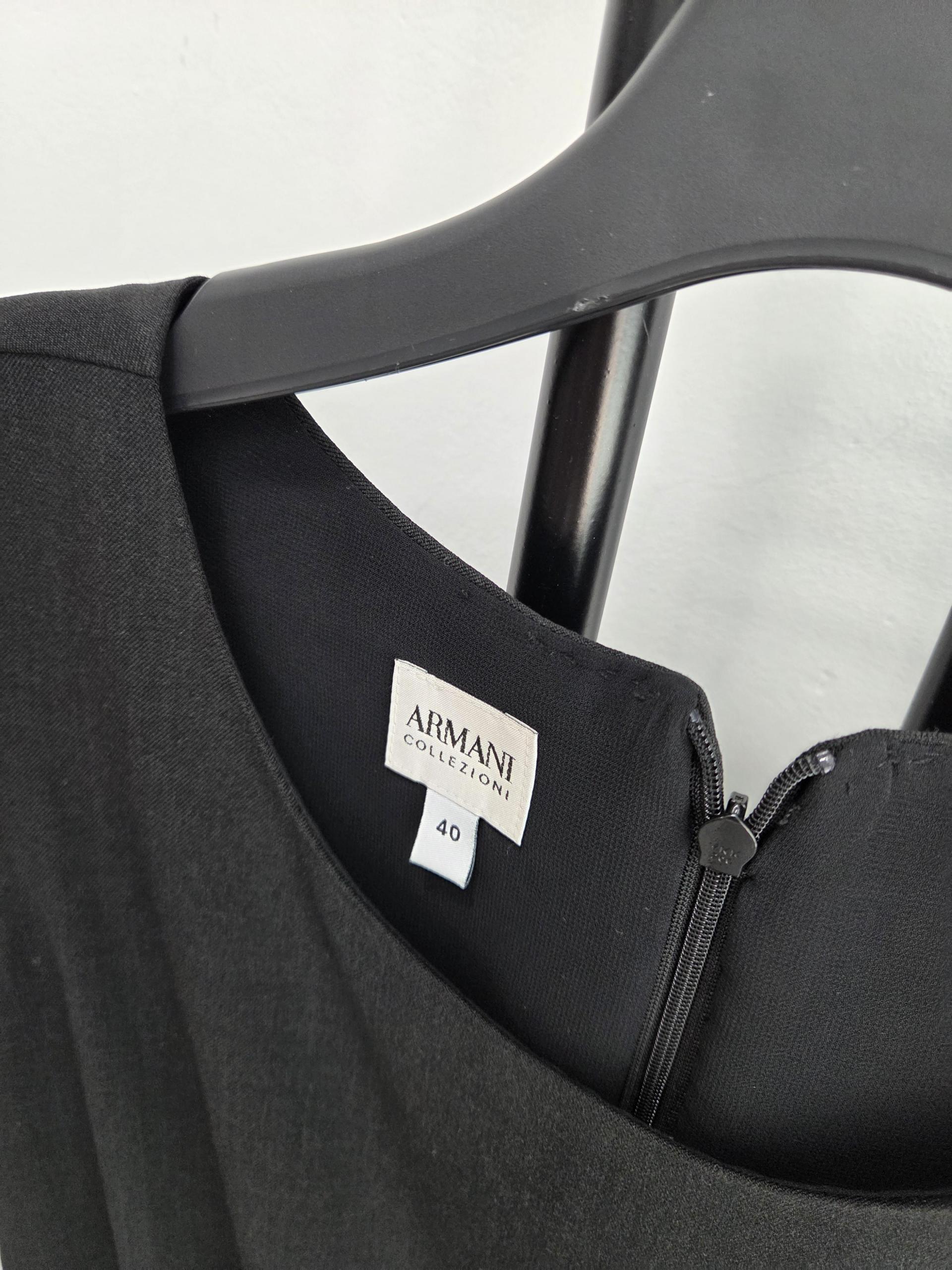정품 알마니 ARMANI 블랙 반팔 원피스