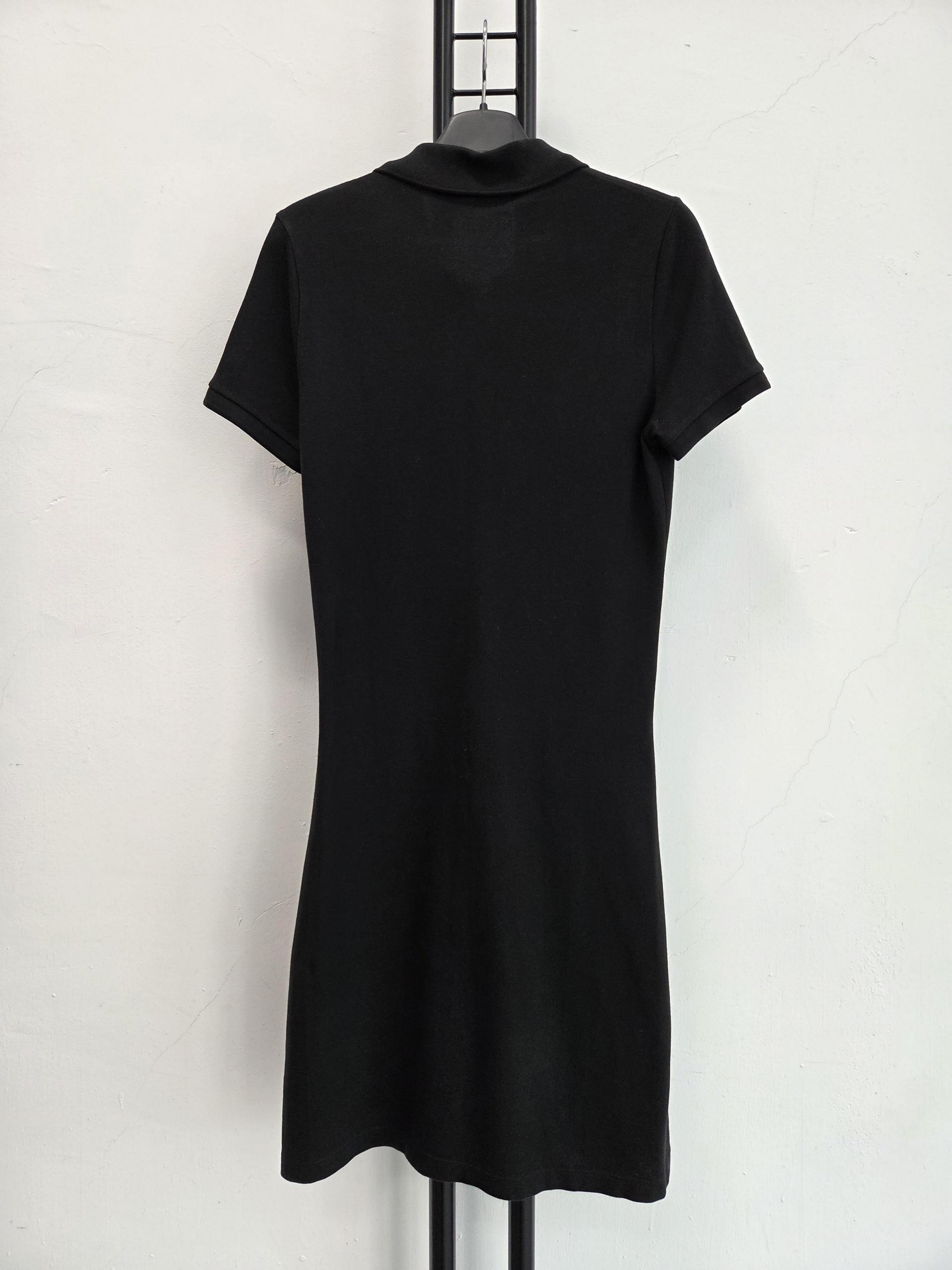 정품 라코스테 LACOSTE 블랙 원피스