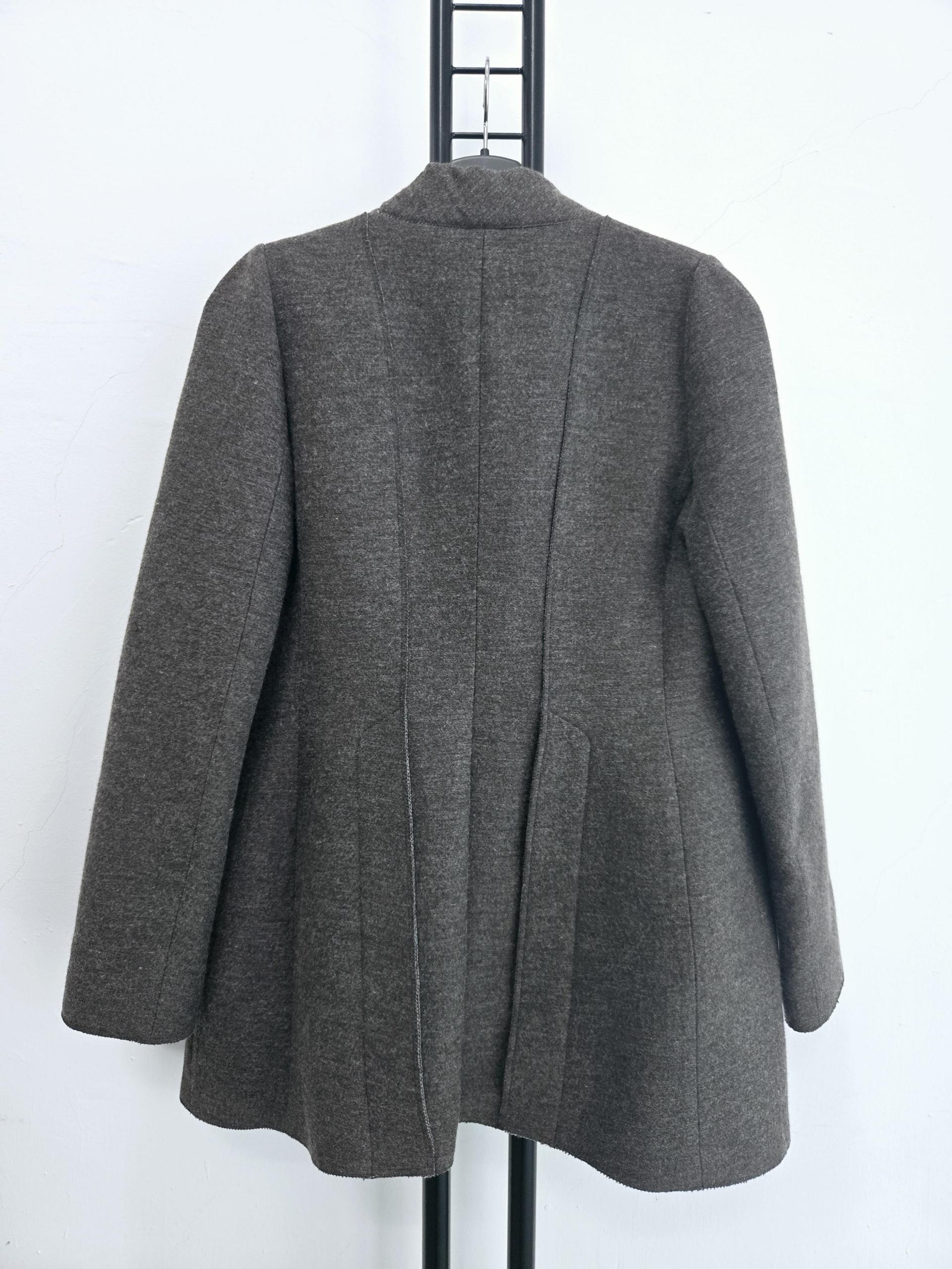 정품 랑방 컬렉션 LANVIN 모 70% 브라운 자켓