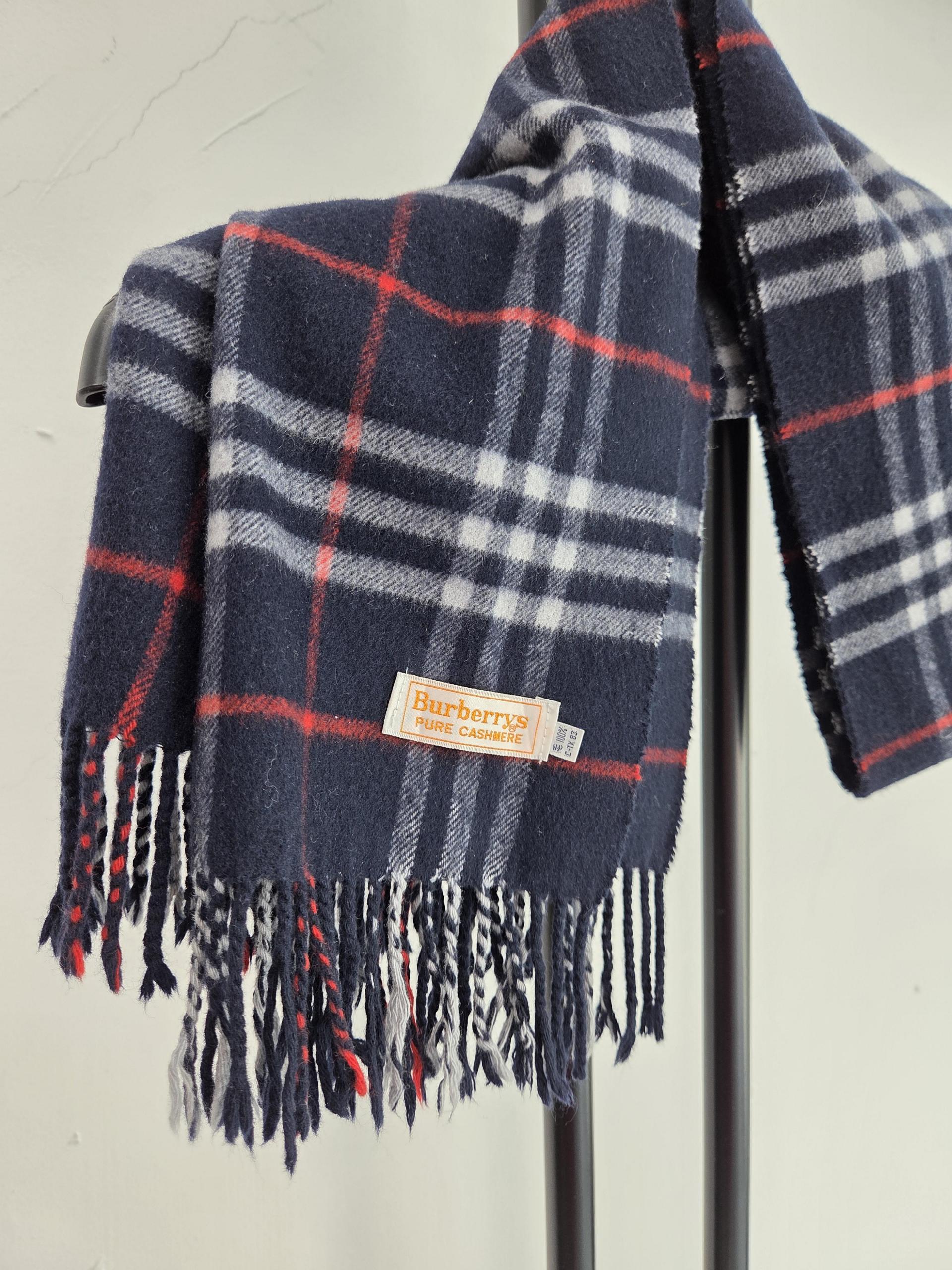 정품 버버리 BURBERRY 캐시미어 체크 머플러