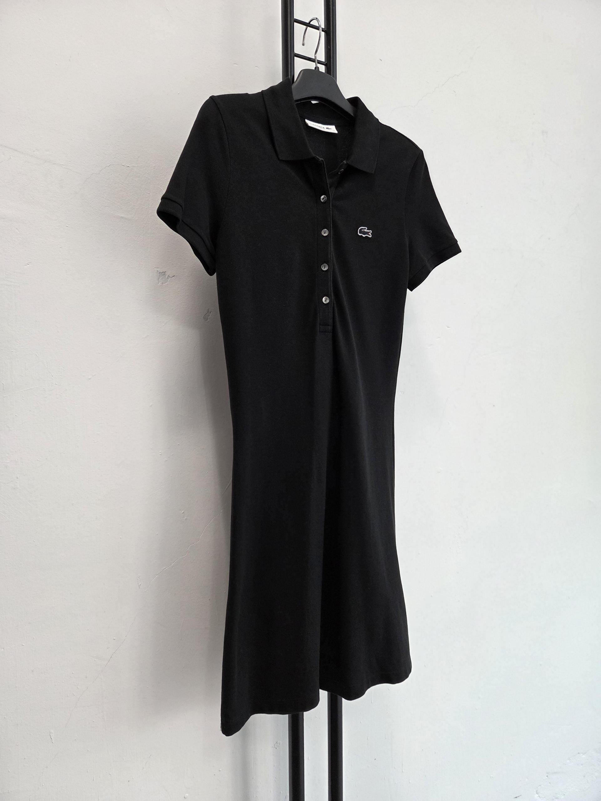 정품 라코스테 LACOSTE 블랙 원피스