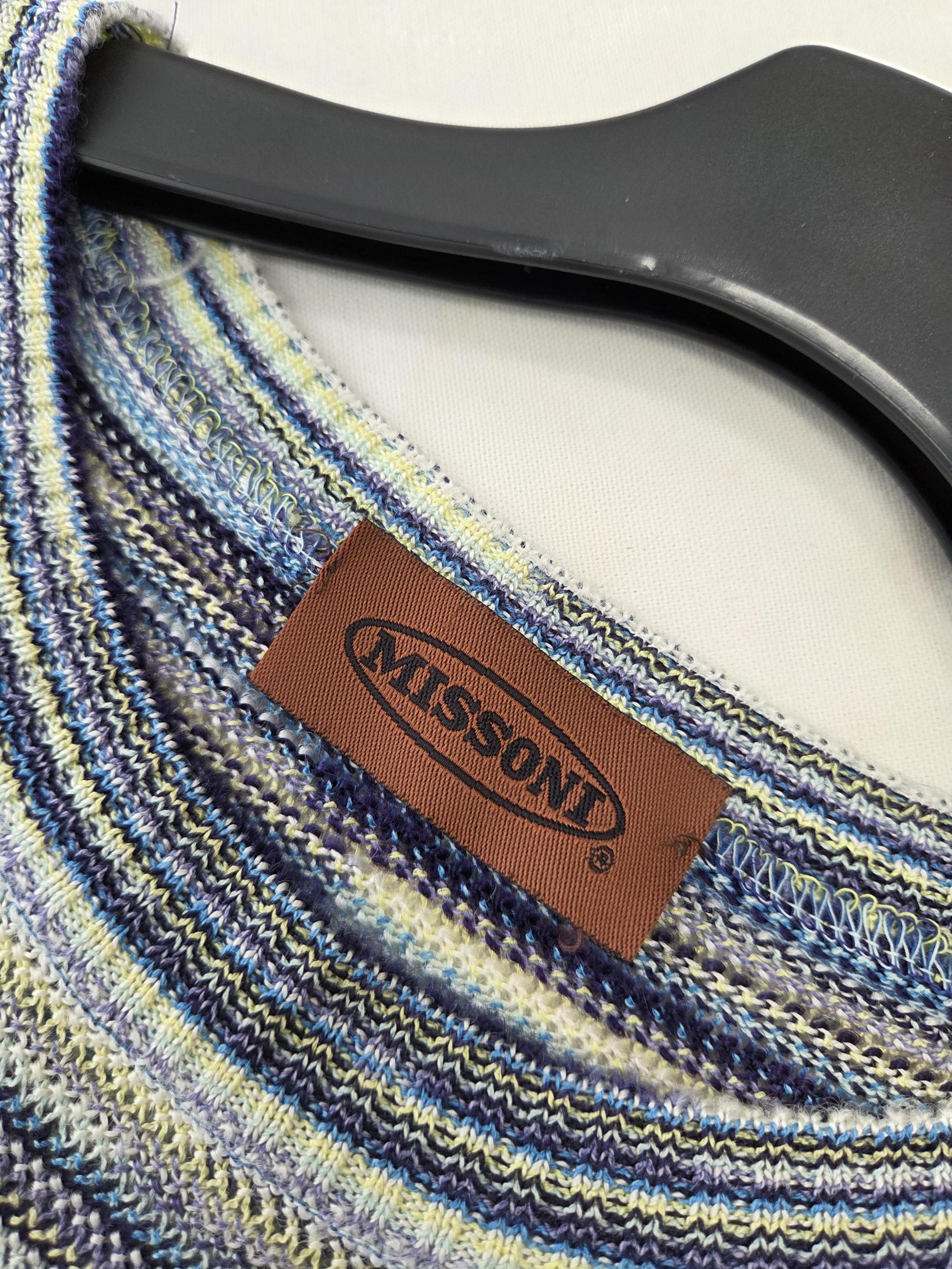 정푼 미쏘니 MISSONI 스트라이프 니트