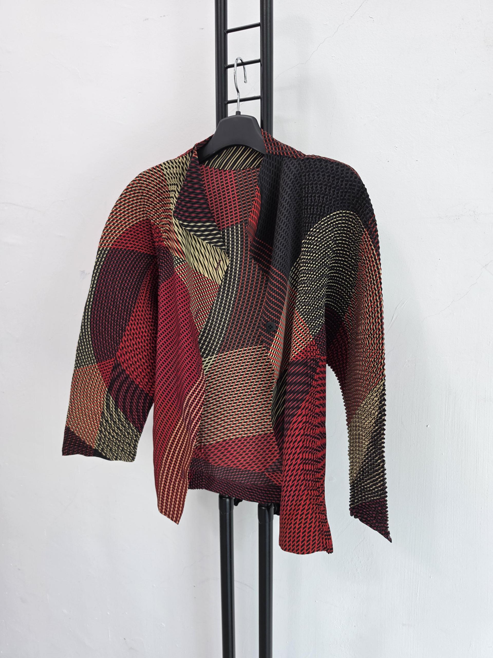 정품 이세이미야케 ISSEY MIYAKE 체크패턴 재킷가디건