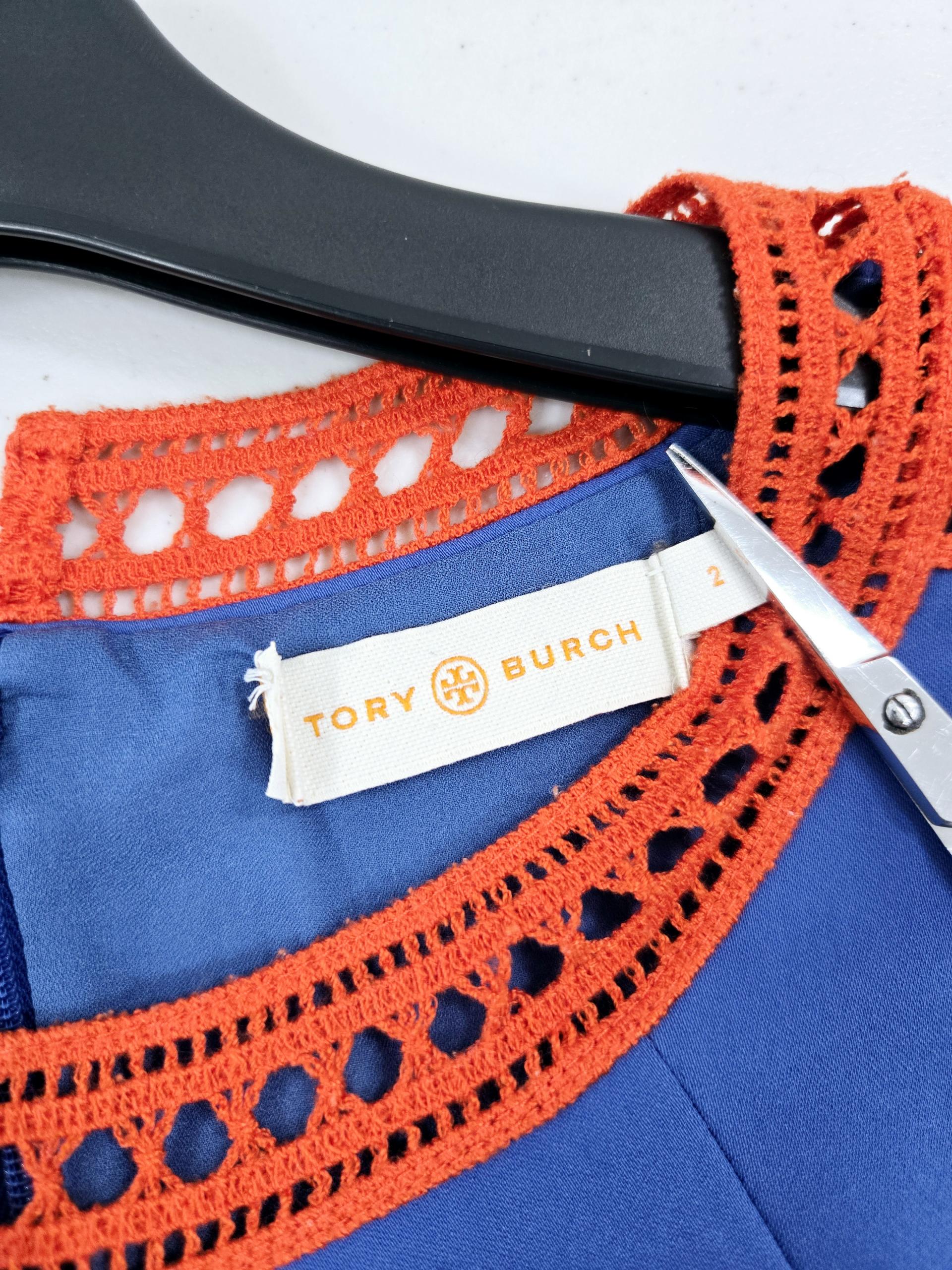 정품 토리버치 TORY BURCH 레이스배색 여성 원피스