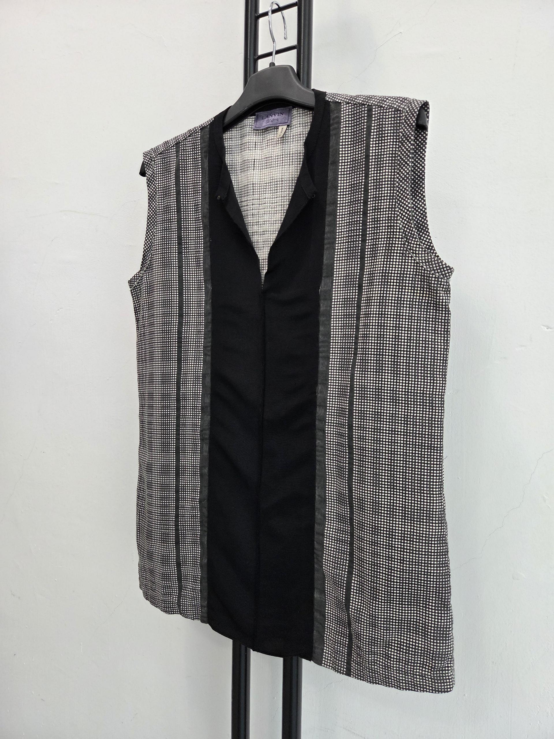 전품 랑방 LANVIN 민소매 블라우스