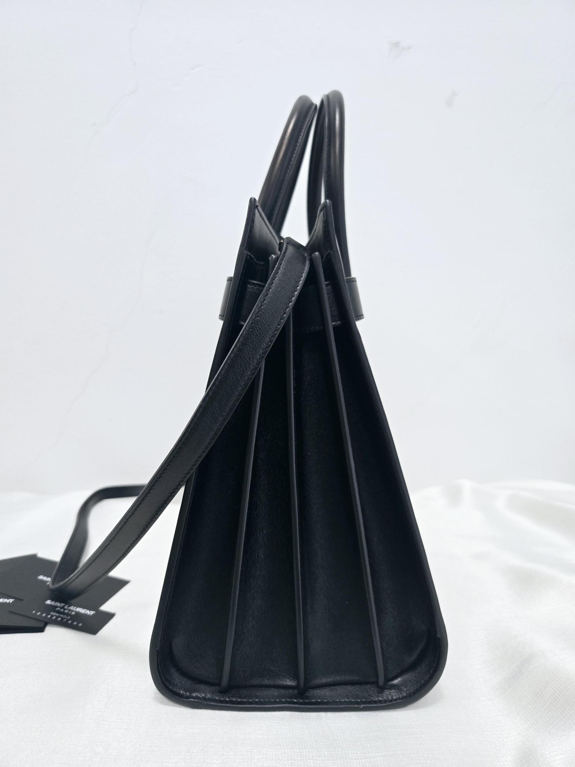 정품 생로랑 SAINT LAURENT 삭 드쥬르 블랙 토트백 숄더백