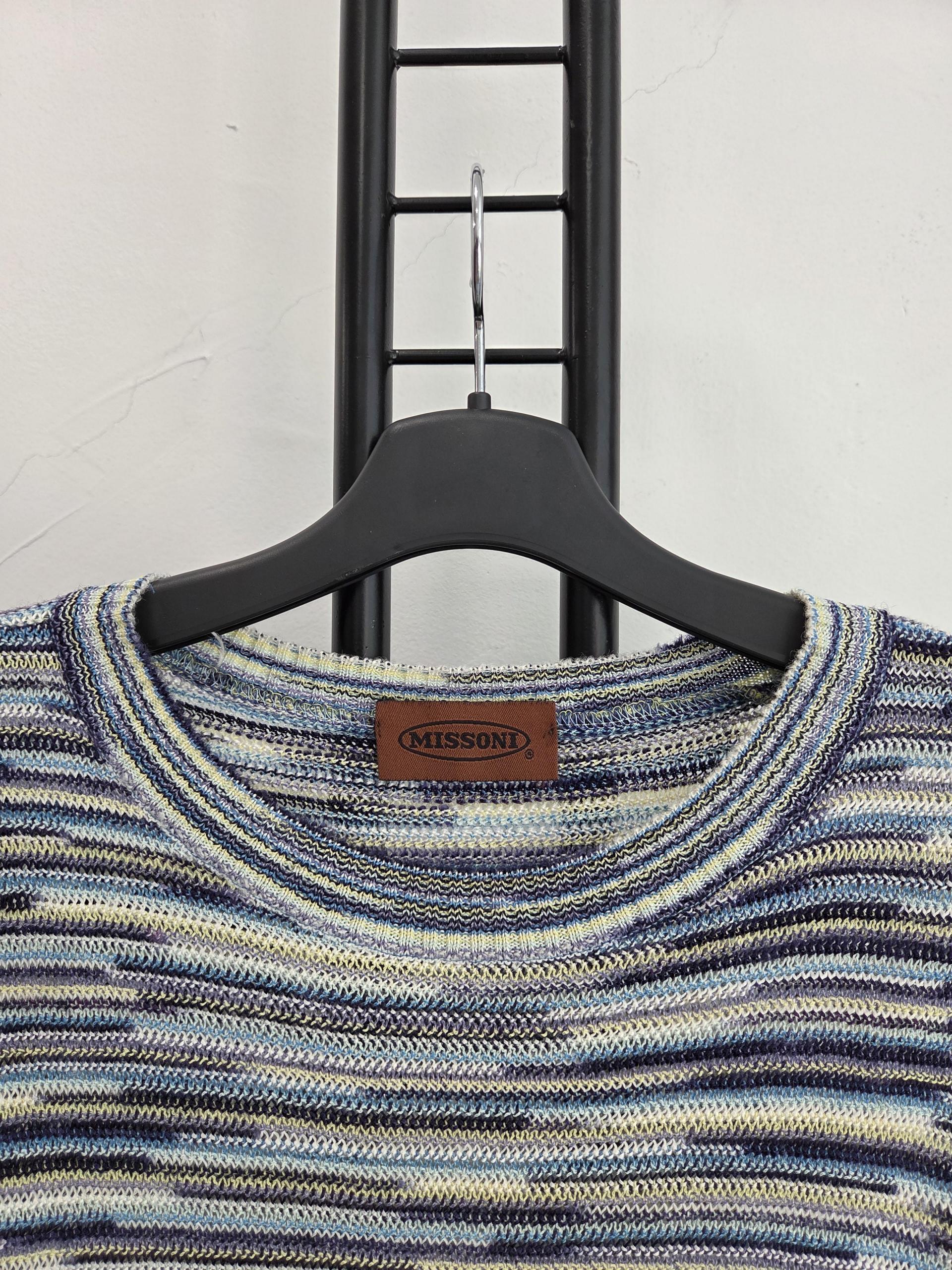정푼 미쏘니 MISSONI 스트라이프 니트