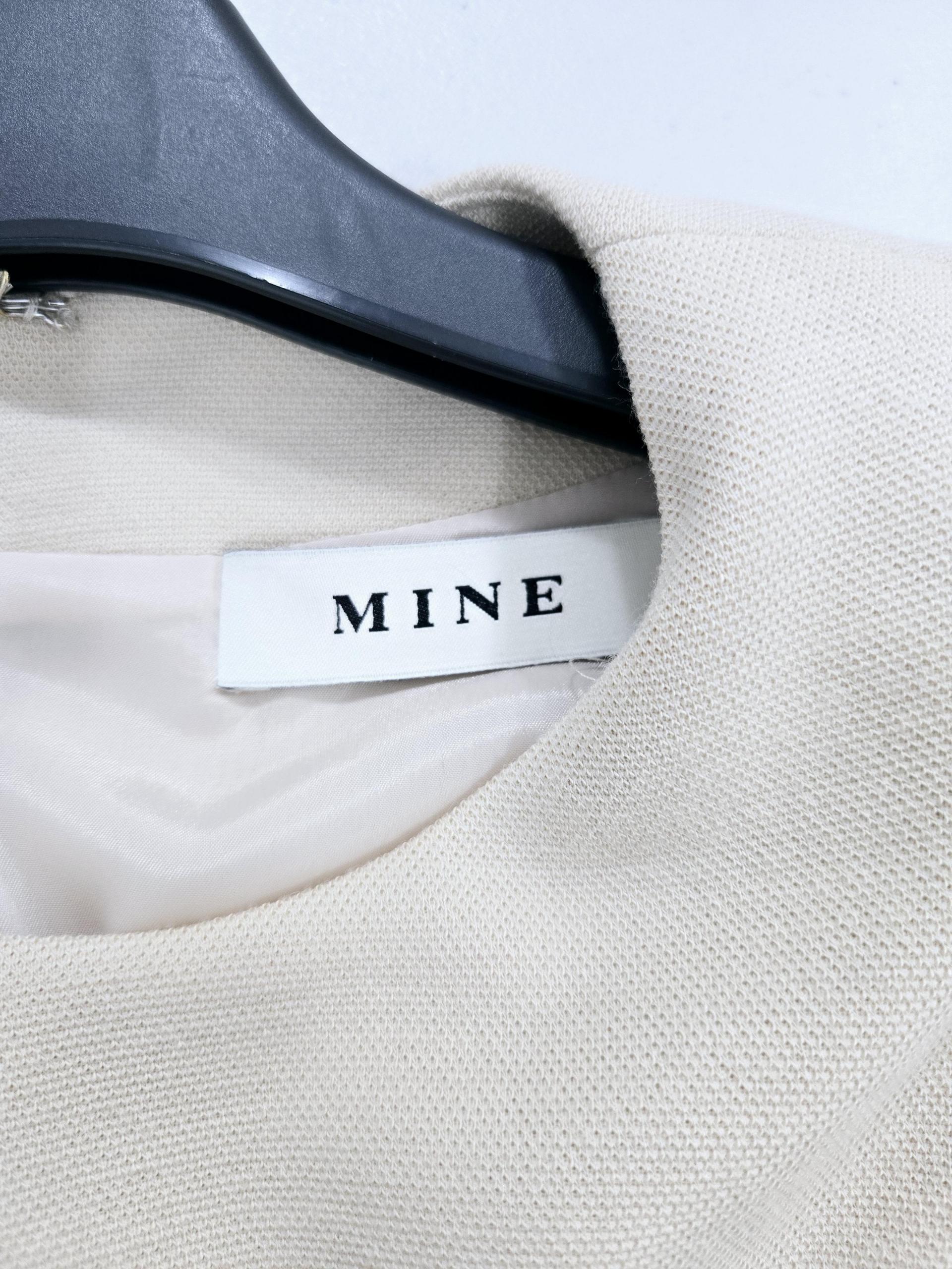 정품 마인 MINE 베이지 리본 원피스